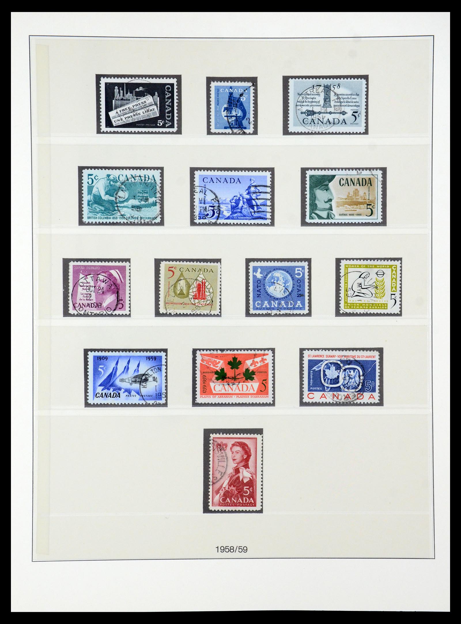 35901 033 - Postzegelverzameling 35901 Canada 1851-2007.