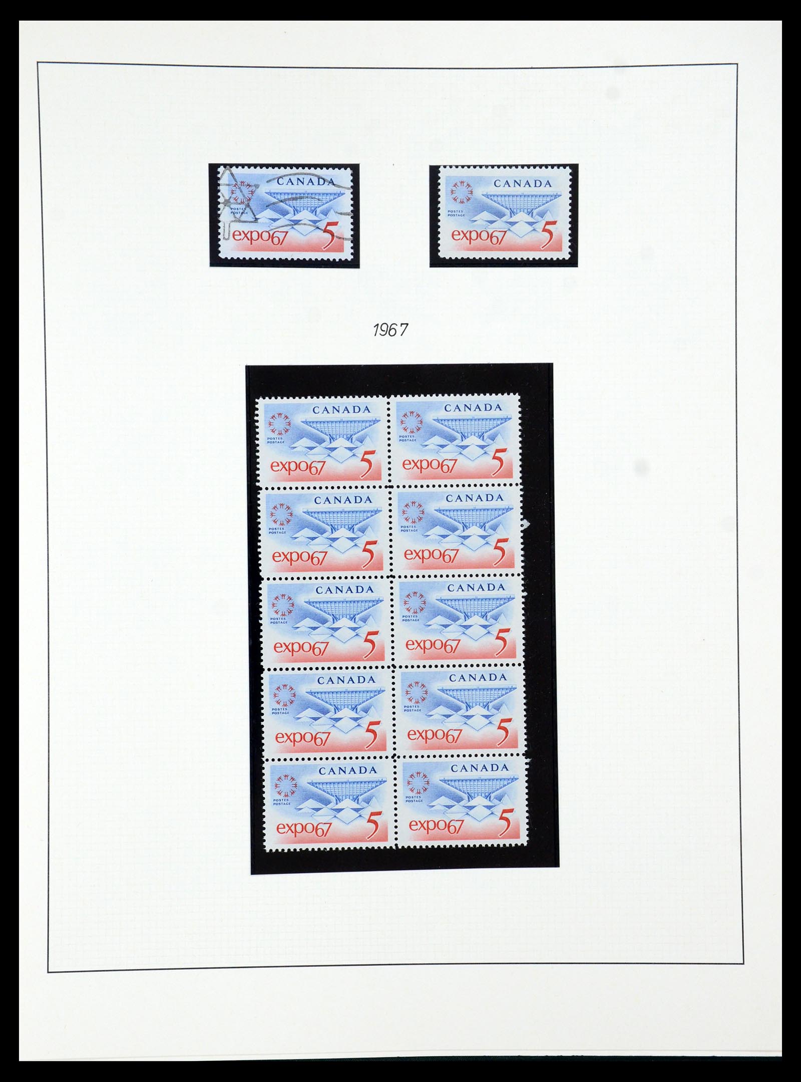 35901 041 - Postzegelverzameling 35901 Canada 1851-2007.
