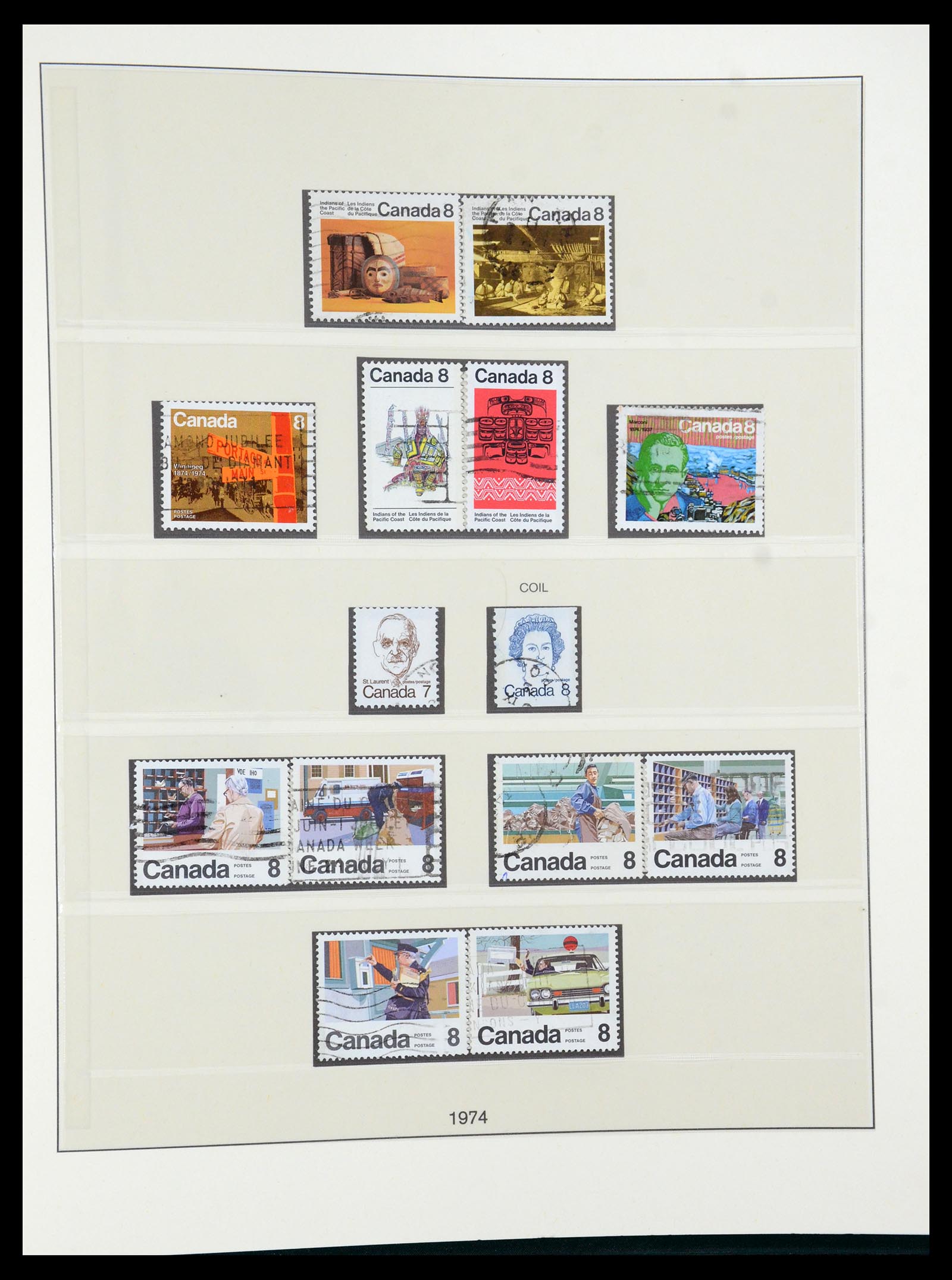 35901 055 - Postzegelverzameling 35901 Canada 1851-2007.