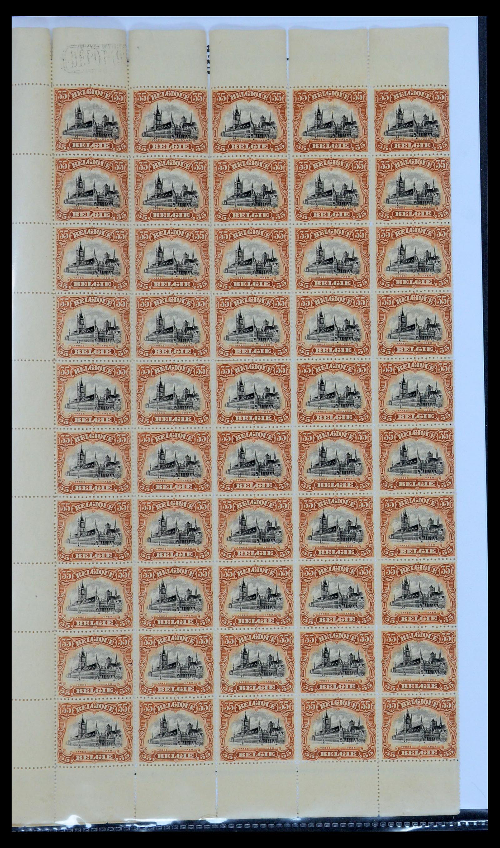 35903 001 - Stamp Collection 35903 Belgium 1914-1918.