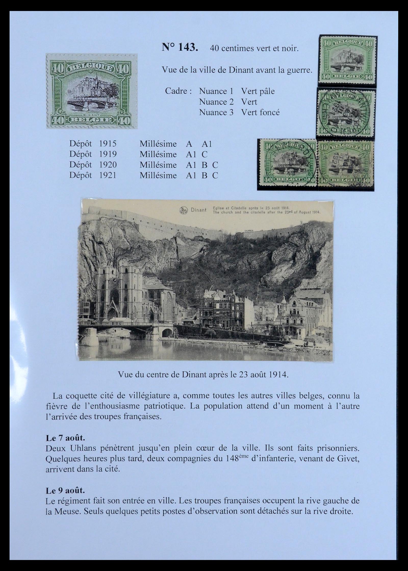 35903 004 - Stamp Collection 35903 Belgium 1914-1918.
