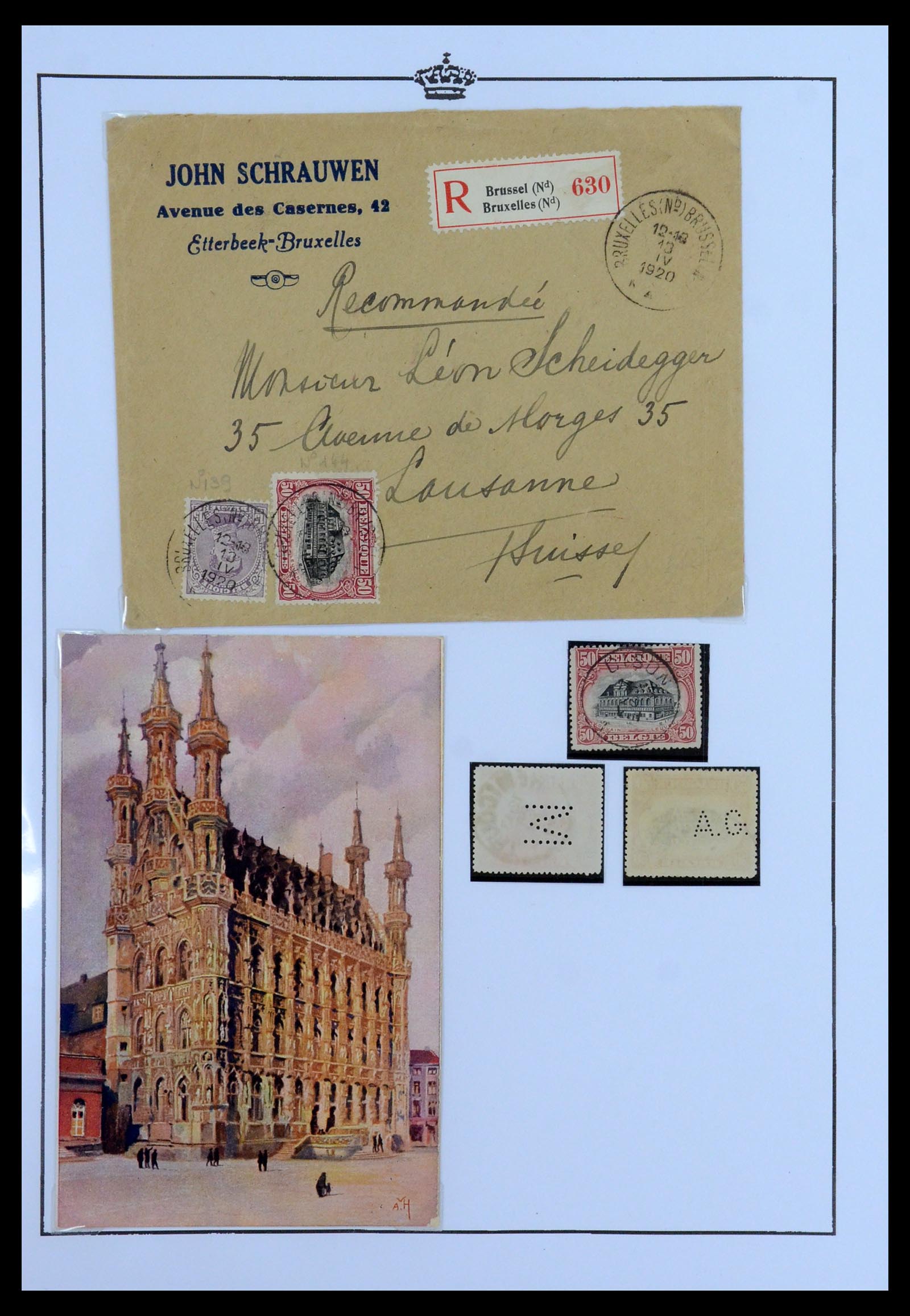35903 006 - Stamp Collection 35903 Belgium 1914-1918.