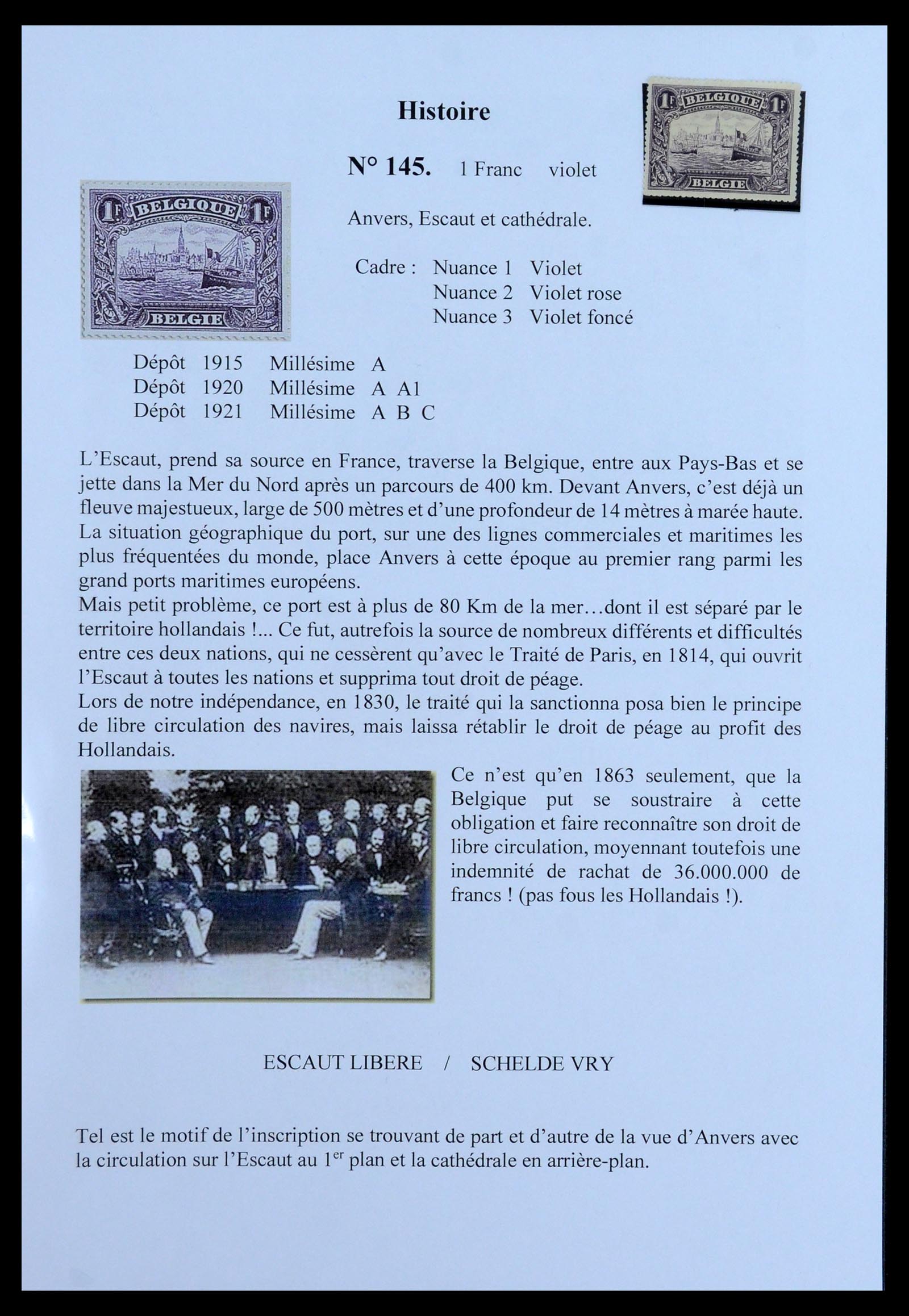 35903 008 - Postzegelverzameling 35903 België 1914-1918.