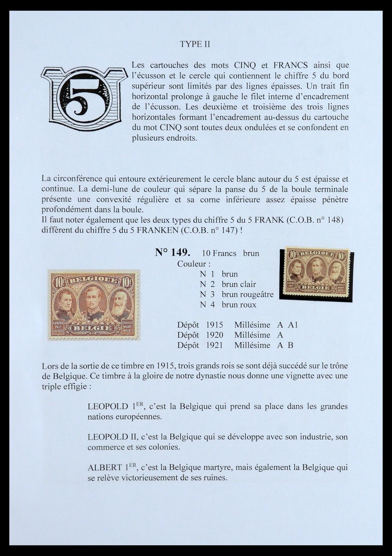 35903 016 - Stamp Collection 35903 Belgium 1914-1918.