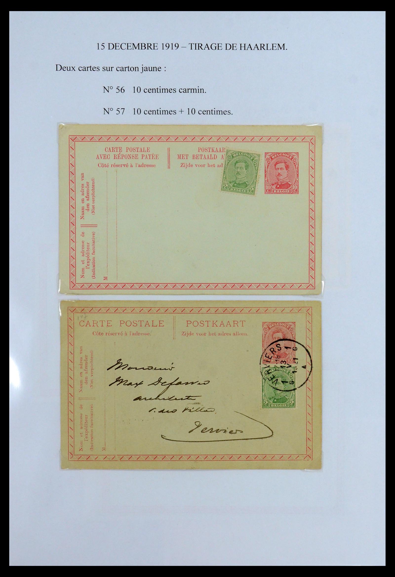 35903 019 - Postzegelverzameling 35903 België 1914-1918.