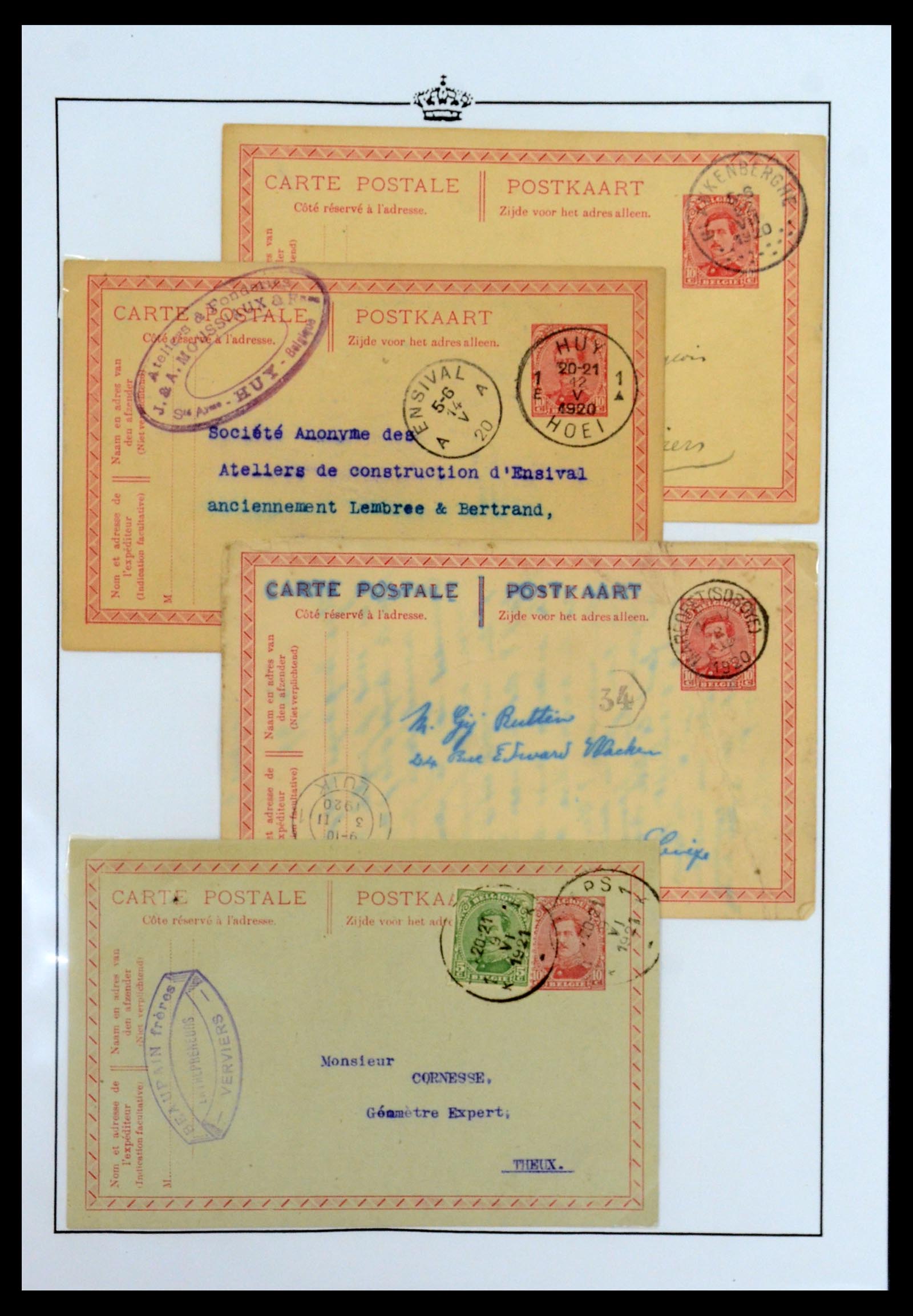 35903 021 - Postzegelverzameling 35903 België 1914-1918.