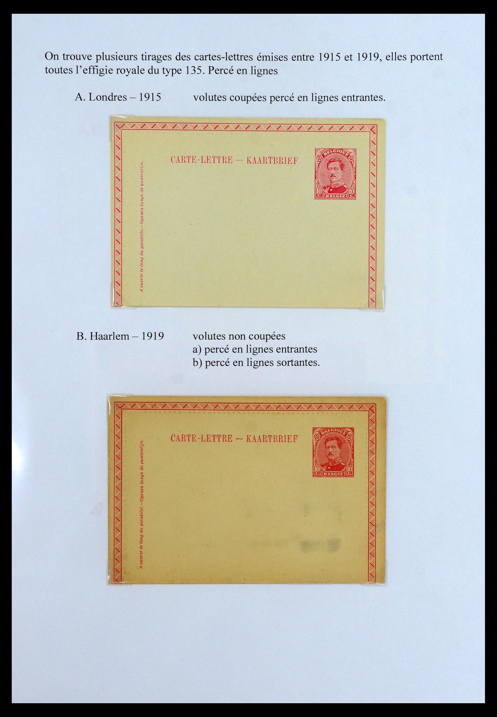 35903 023 - Postzegelverzameling 35903 België 1914-1918.