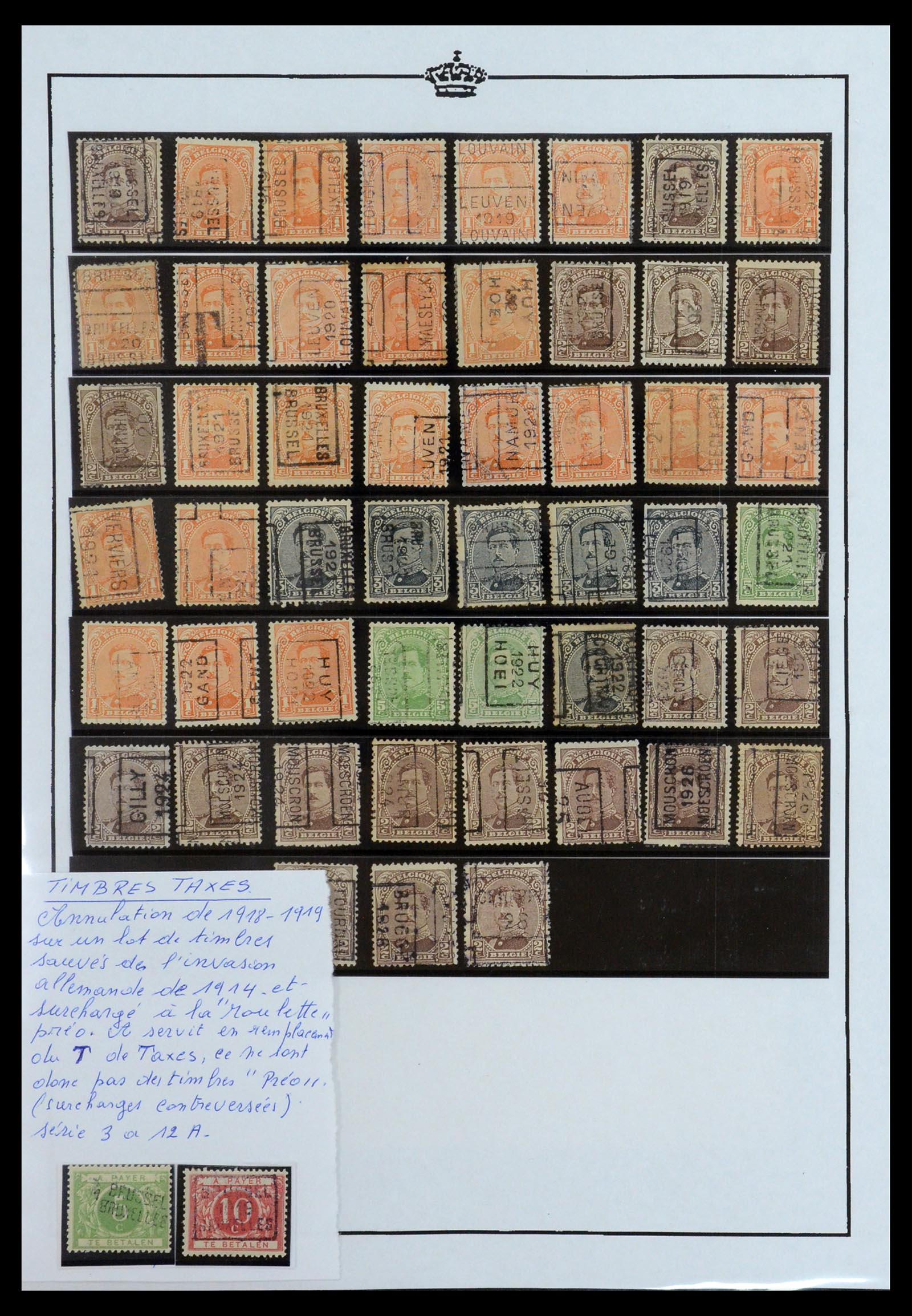 35903 028 - Stamp Collection 35903 Belgium 1914-1918.