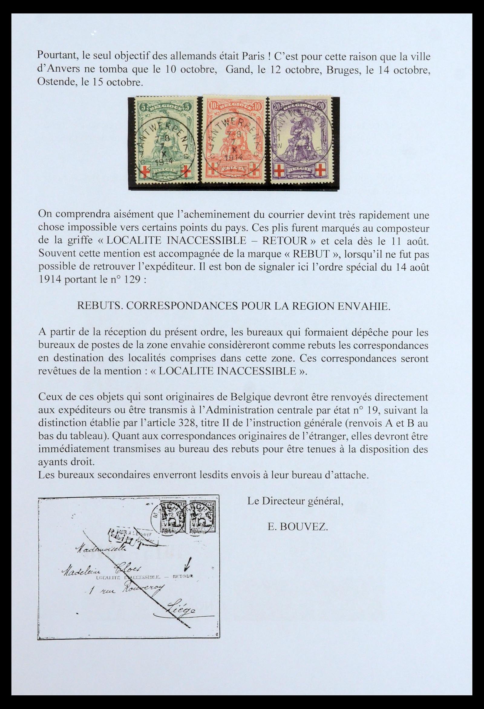 35903 030 - Stamp Collection 35903 Belgium 1914-1918.