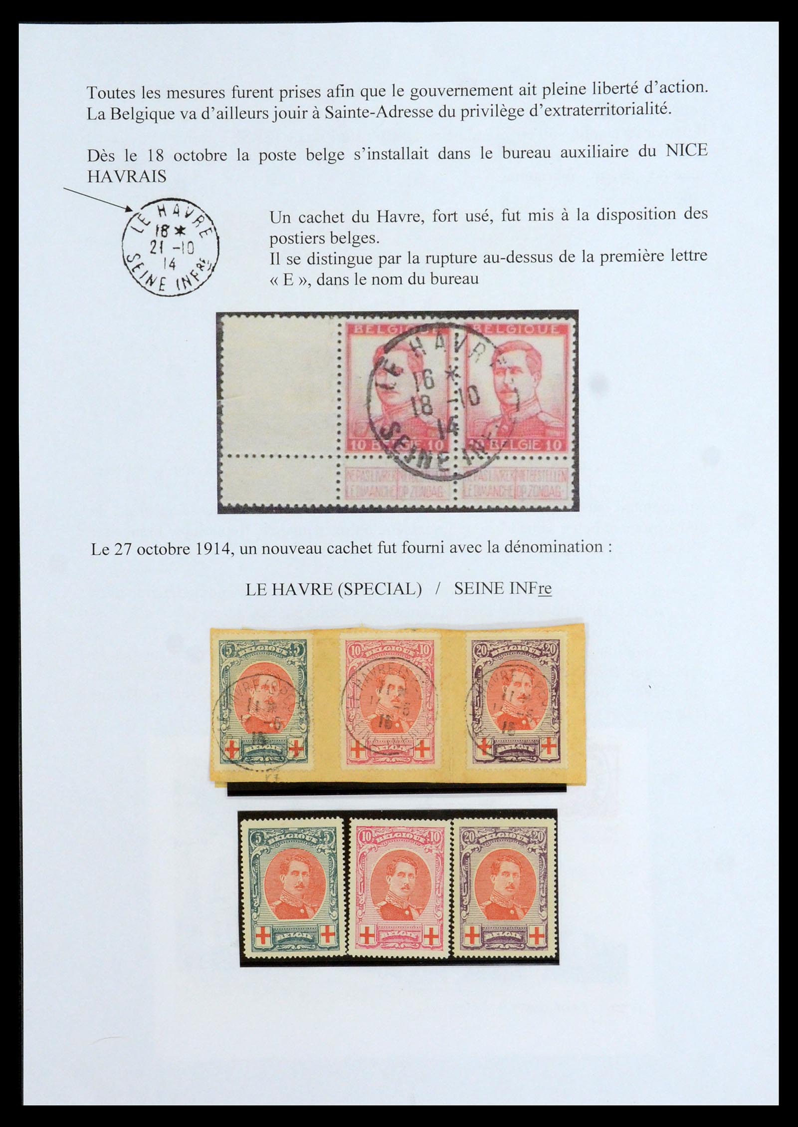 35903 034 - Stamp Collection 35903 Belgium 1914-1918.