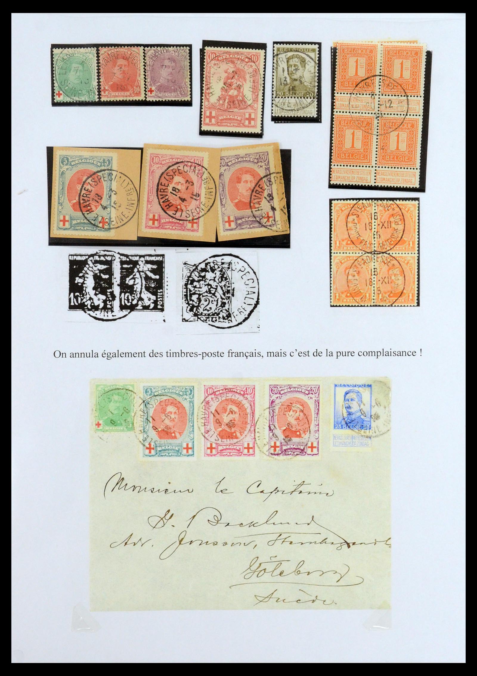 35903 035 - Stamp Collection 35903 Belgium 1914-1918.