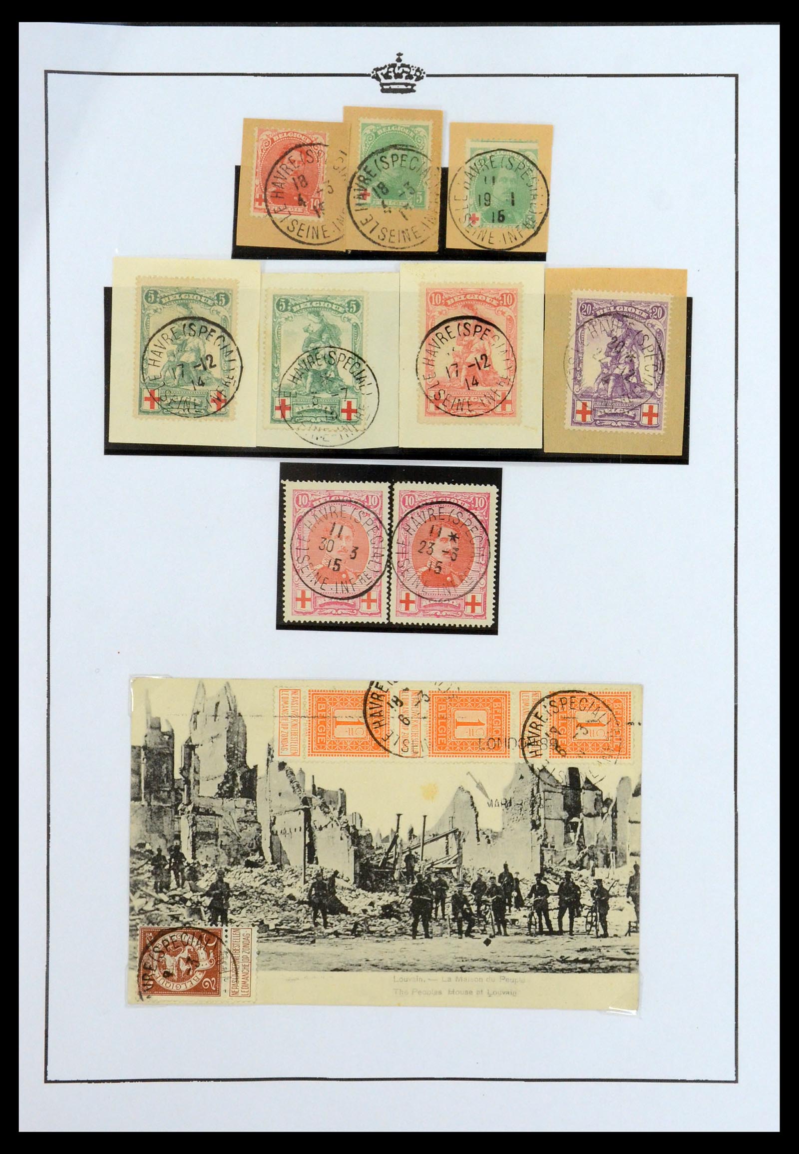 35903 037 - Postzegelverzameling 35903 België 1914-1918.