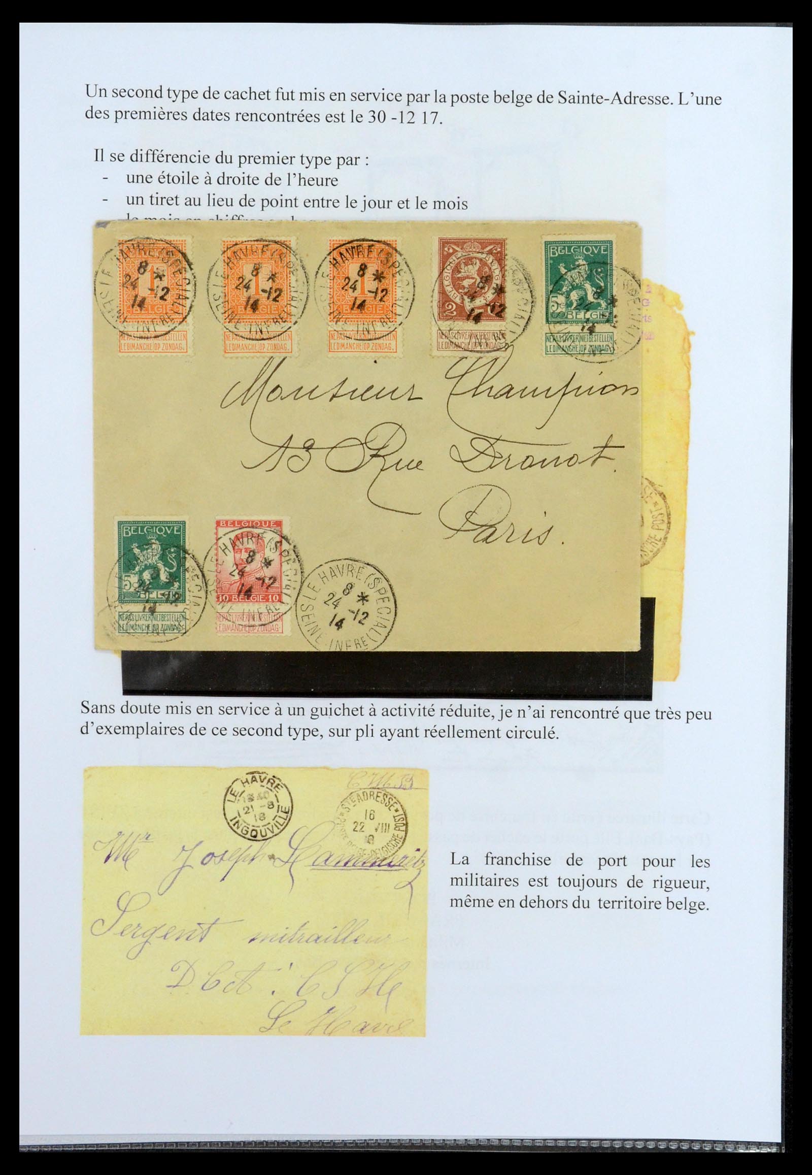 35903 041 - Stamp Collection 35903 Belgium 1914-1918.