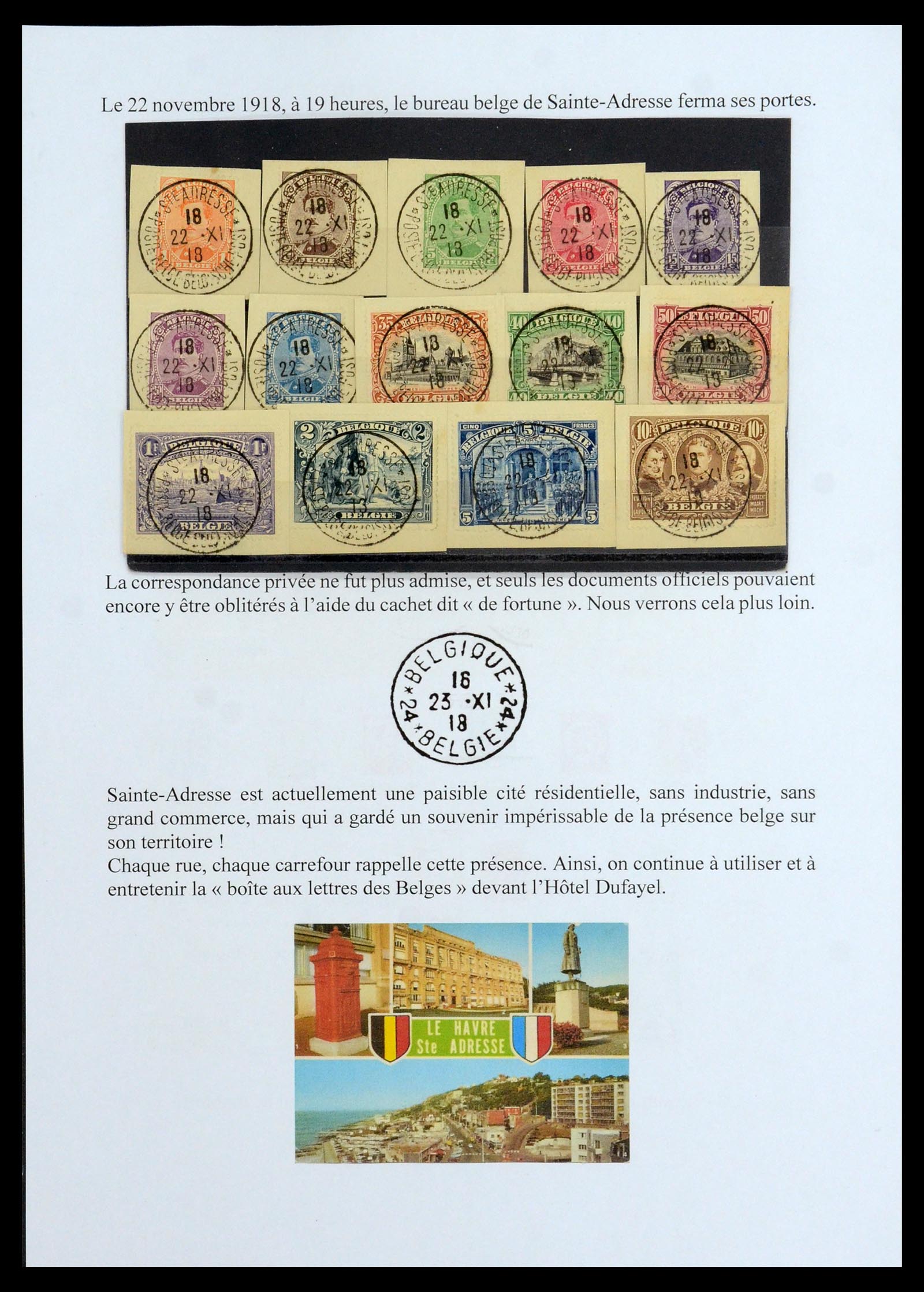 35903 043 - Stamp Collection 35903 Belgium 1914-1918.