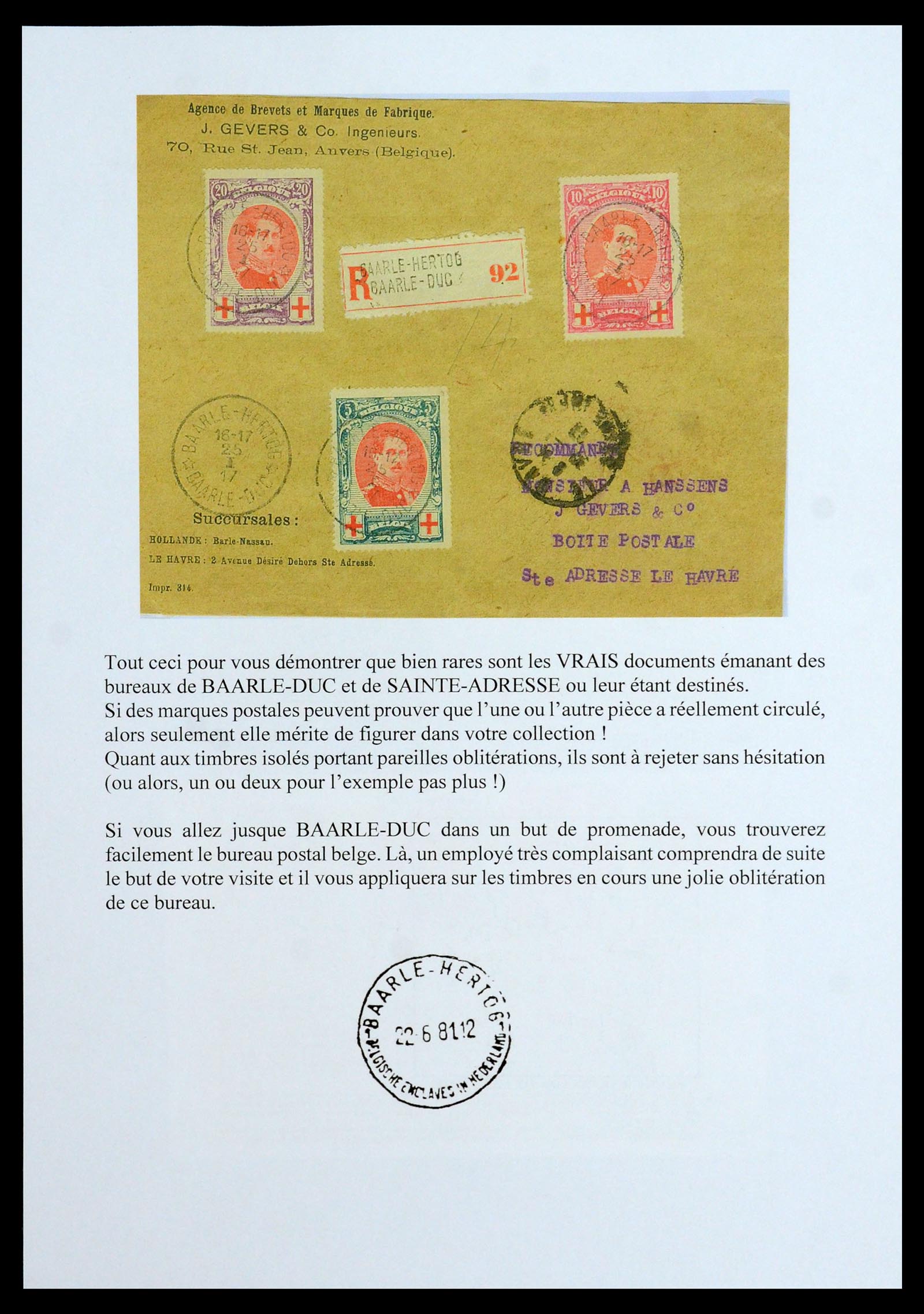35903 047 - Postzegelverzameling 35903 België 1914-1918.