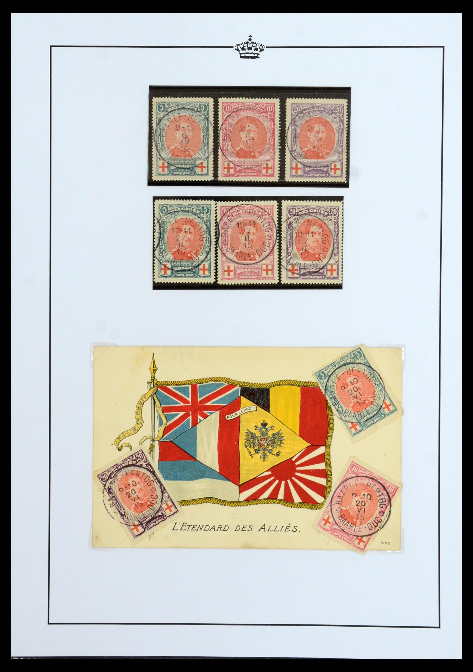 35903 049 - Stamp Collection 35903 Belgium 1914-1918.