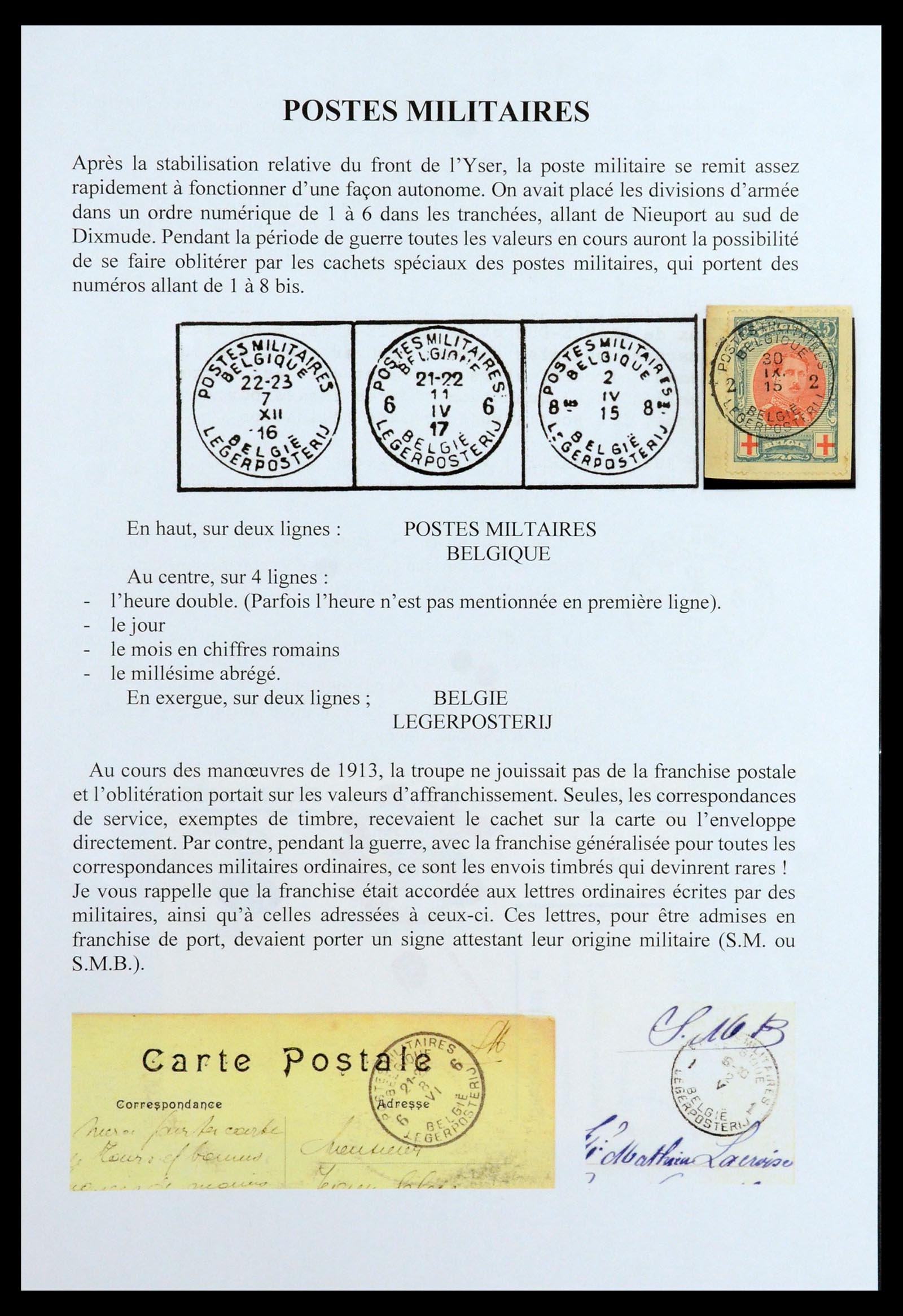 35903 052 - Postzegelverzameling 35903 België 1914-1918.
