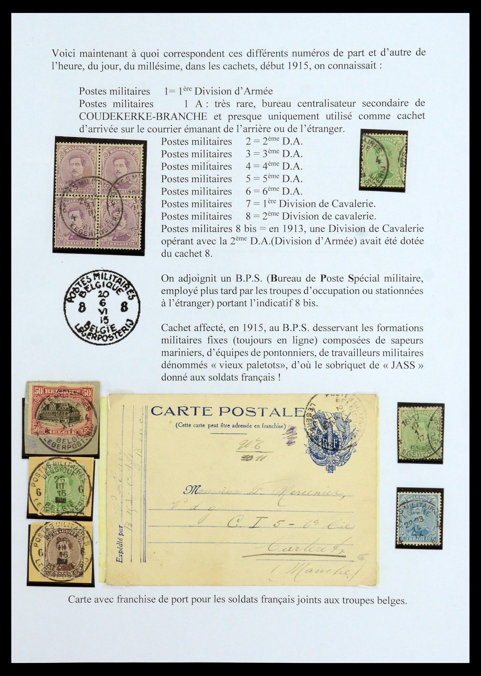 35903 053 - Stamp Collection 35903 Belgium 1914-1918.