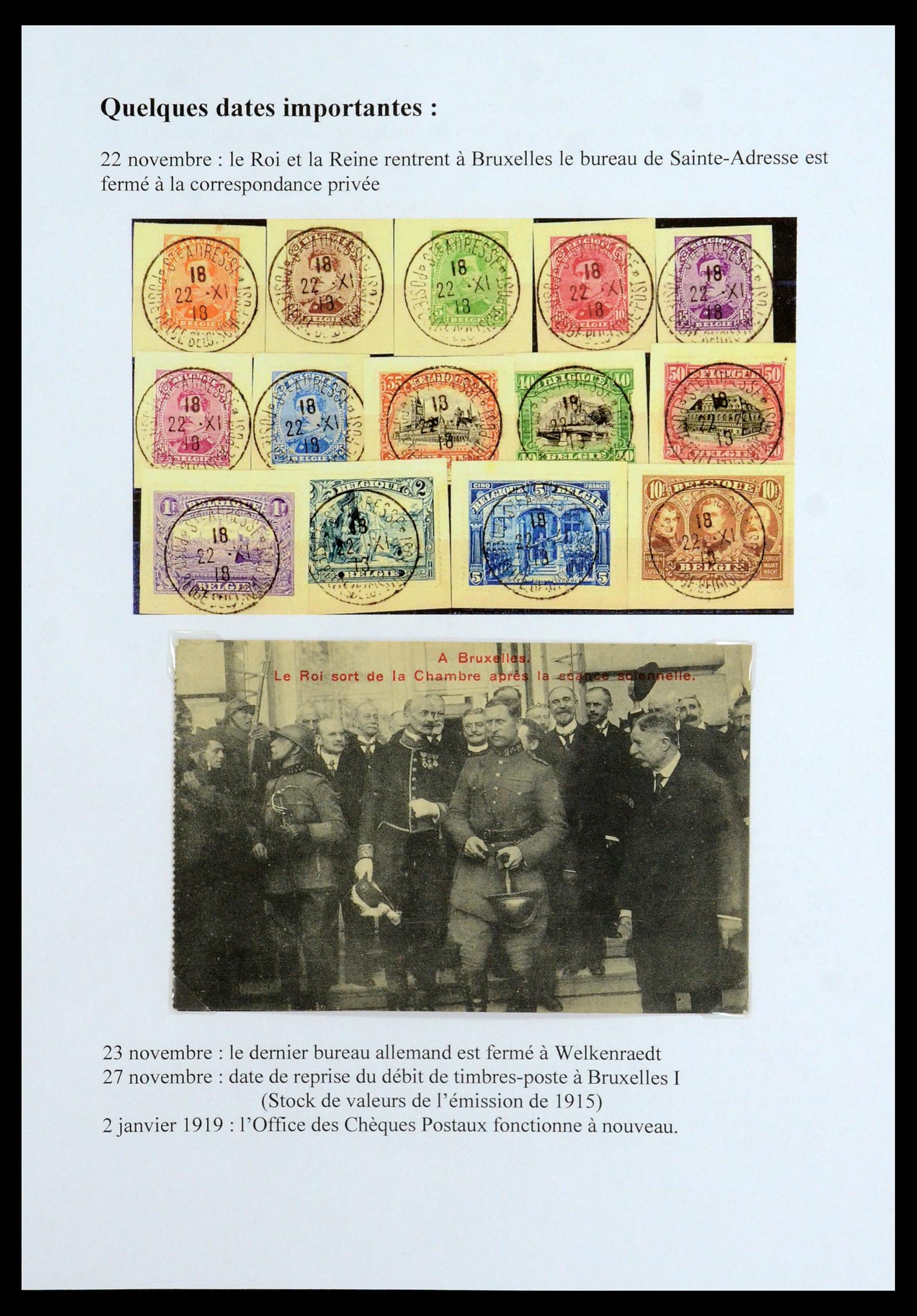 35903 054 - Stamp Collection 35903 Belgium 1914-1918.