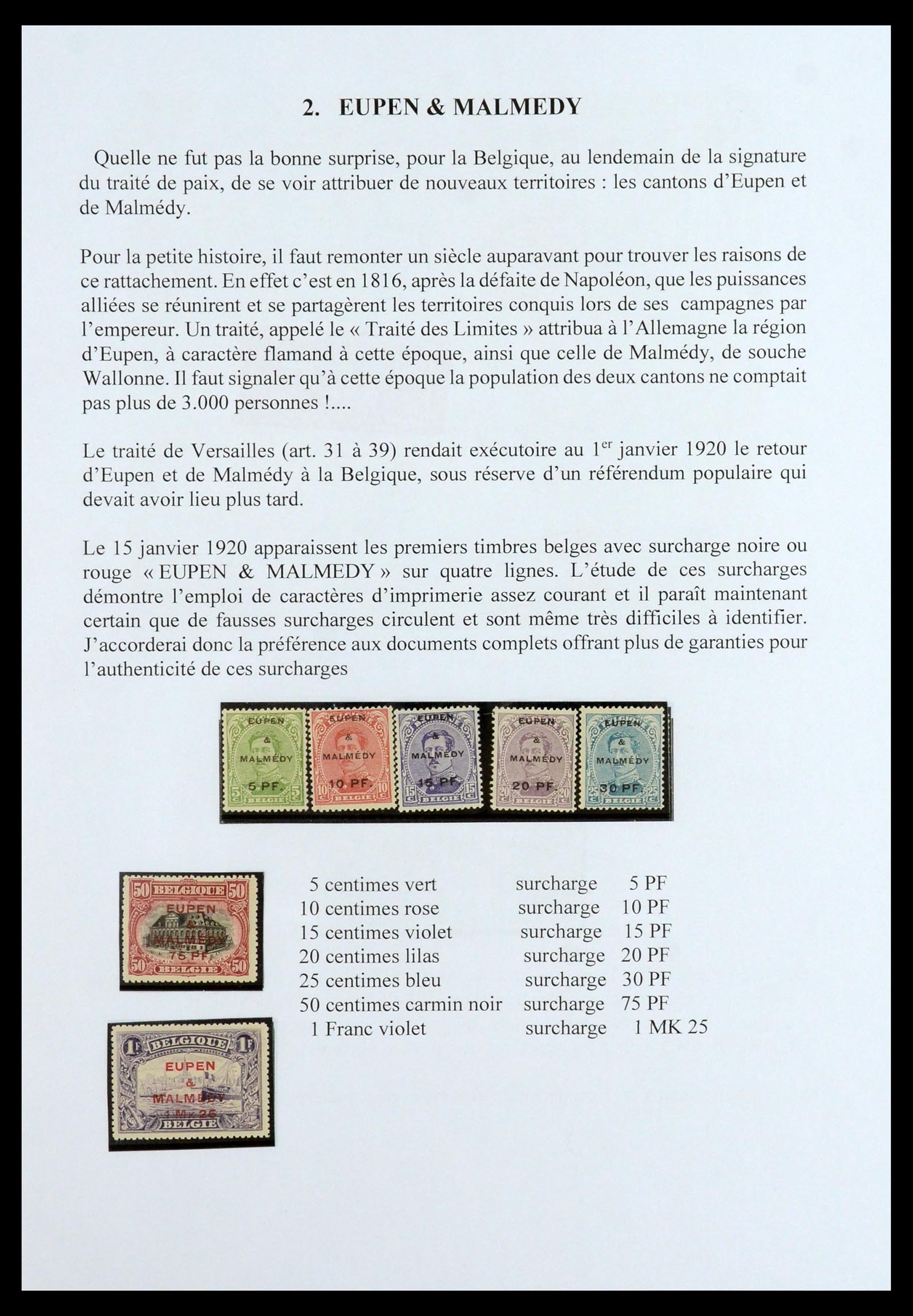 35903 057 - Stamp Collection 35903 Belgium 1914-1918.