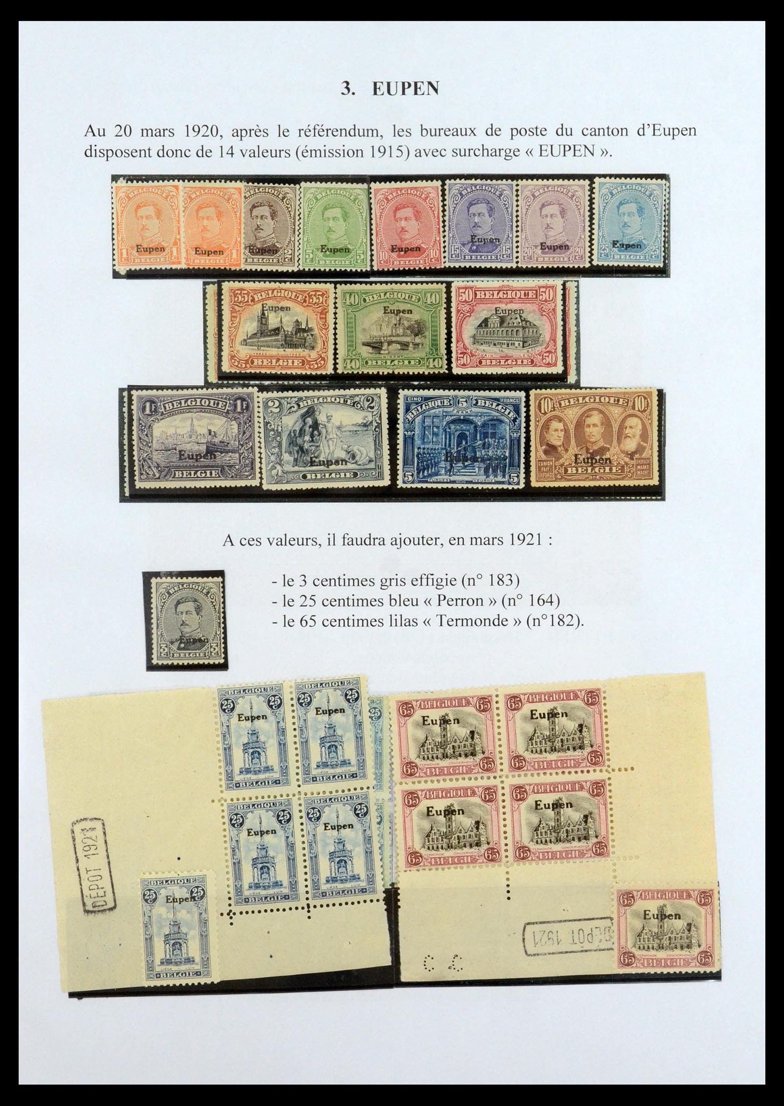 35903 059 - Postzegelverzameling 35903 België 1914-1918.