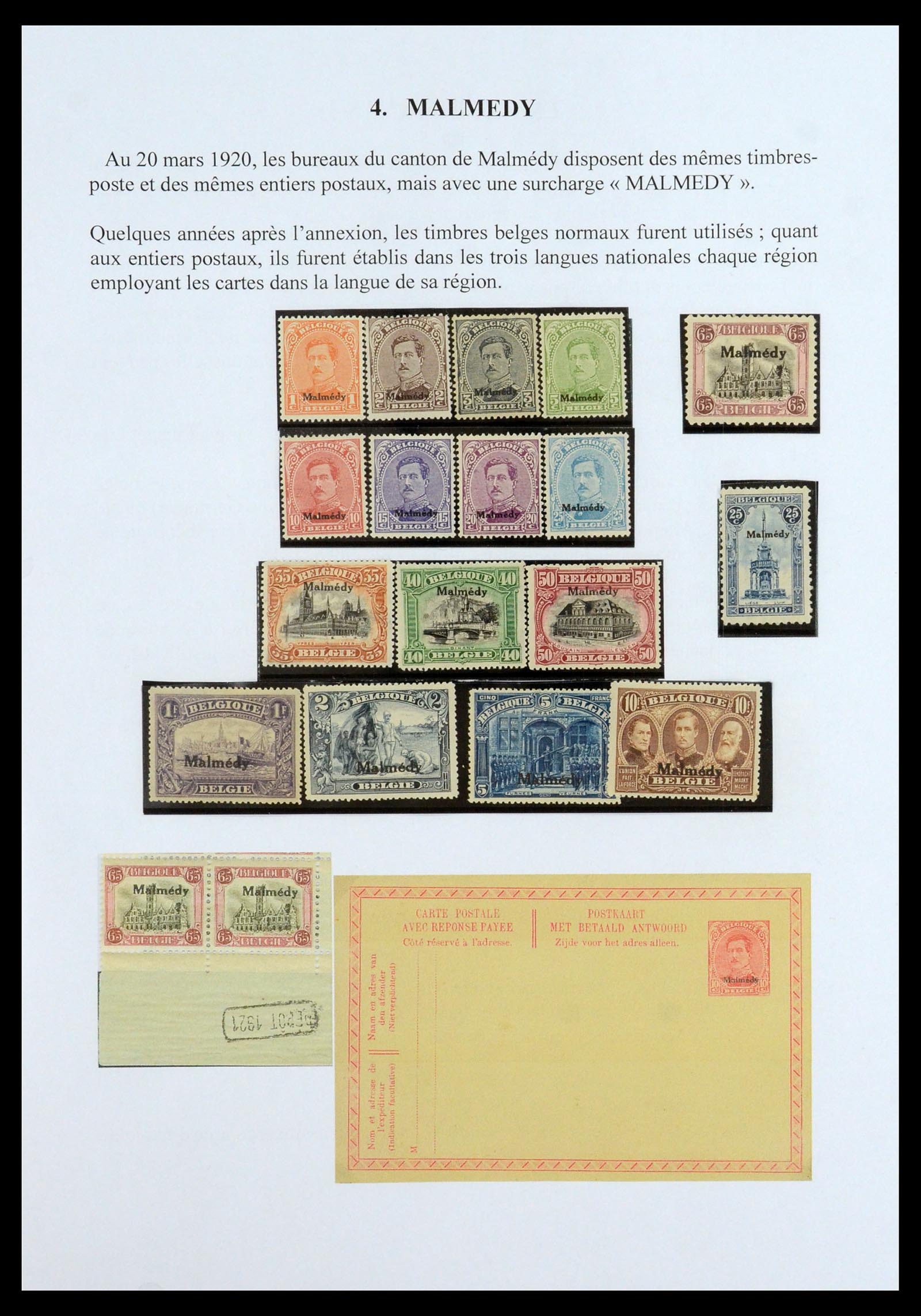 35903 061 - Stamp Collection 35903 Belgium 1914-1918.