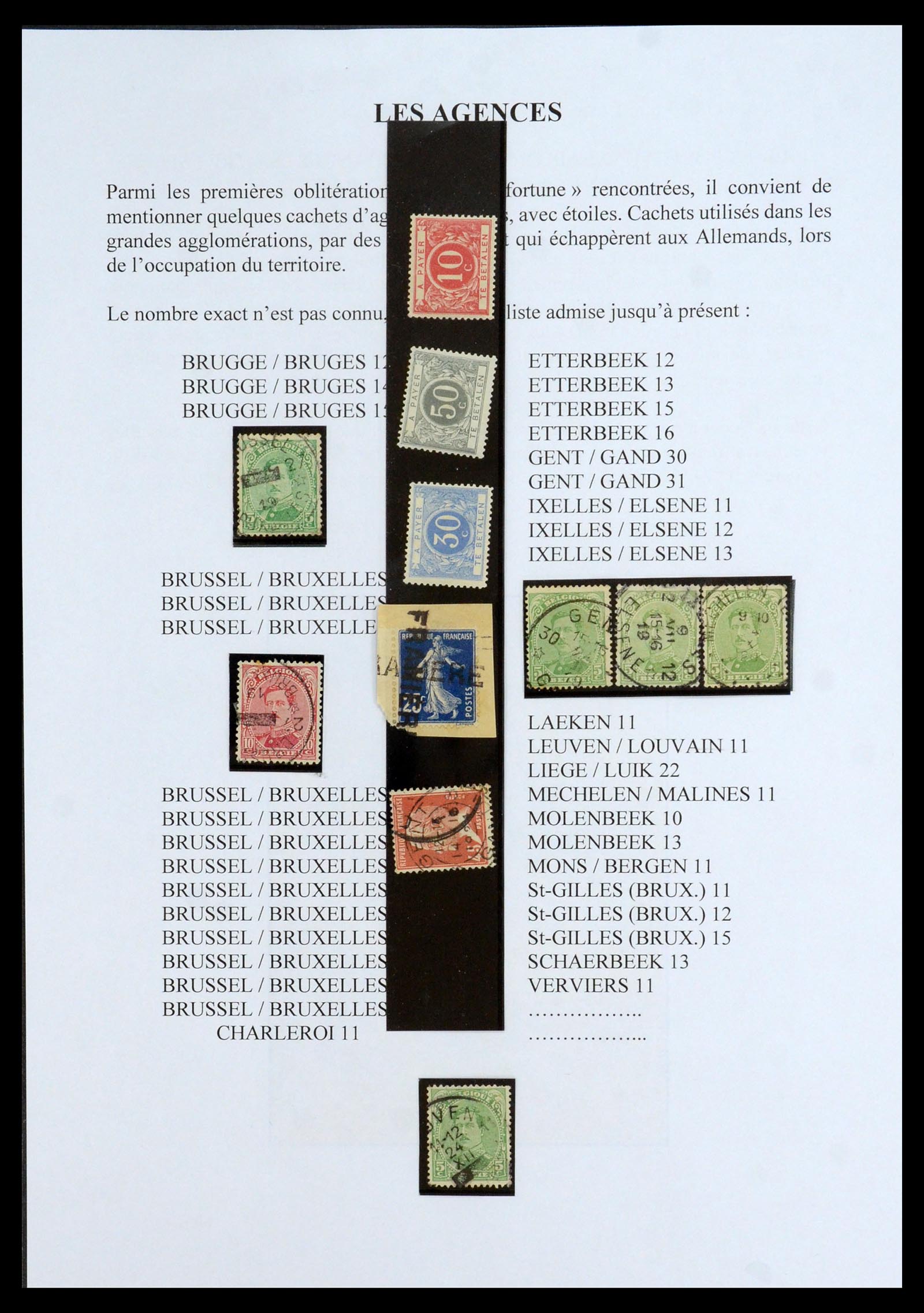 35903 069 - Postzegelverzameling 35903 België 1914-1918.