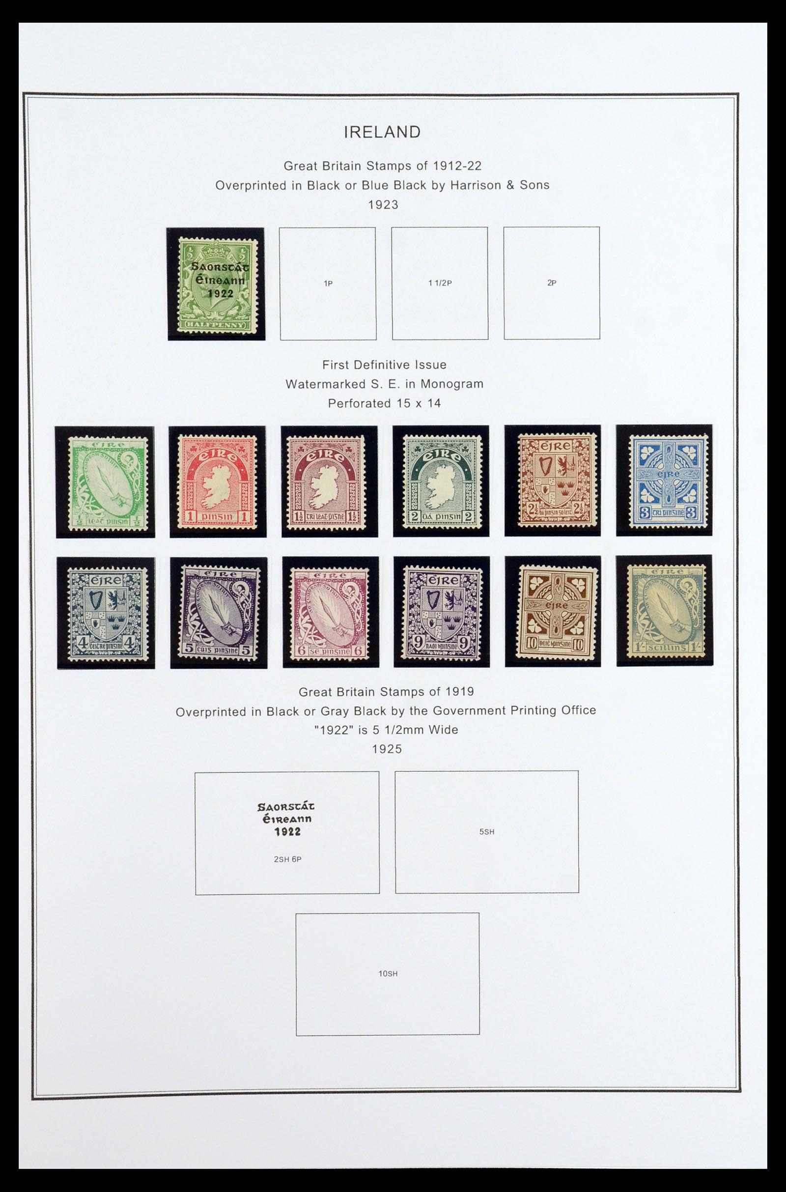 35904 005 - Postzegelverzameling 35904 Ierland 1922-2002.