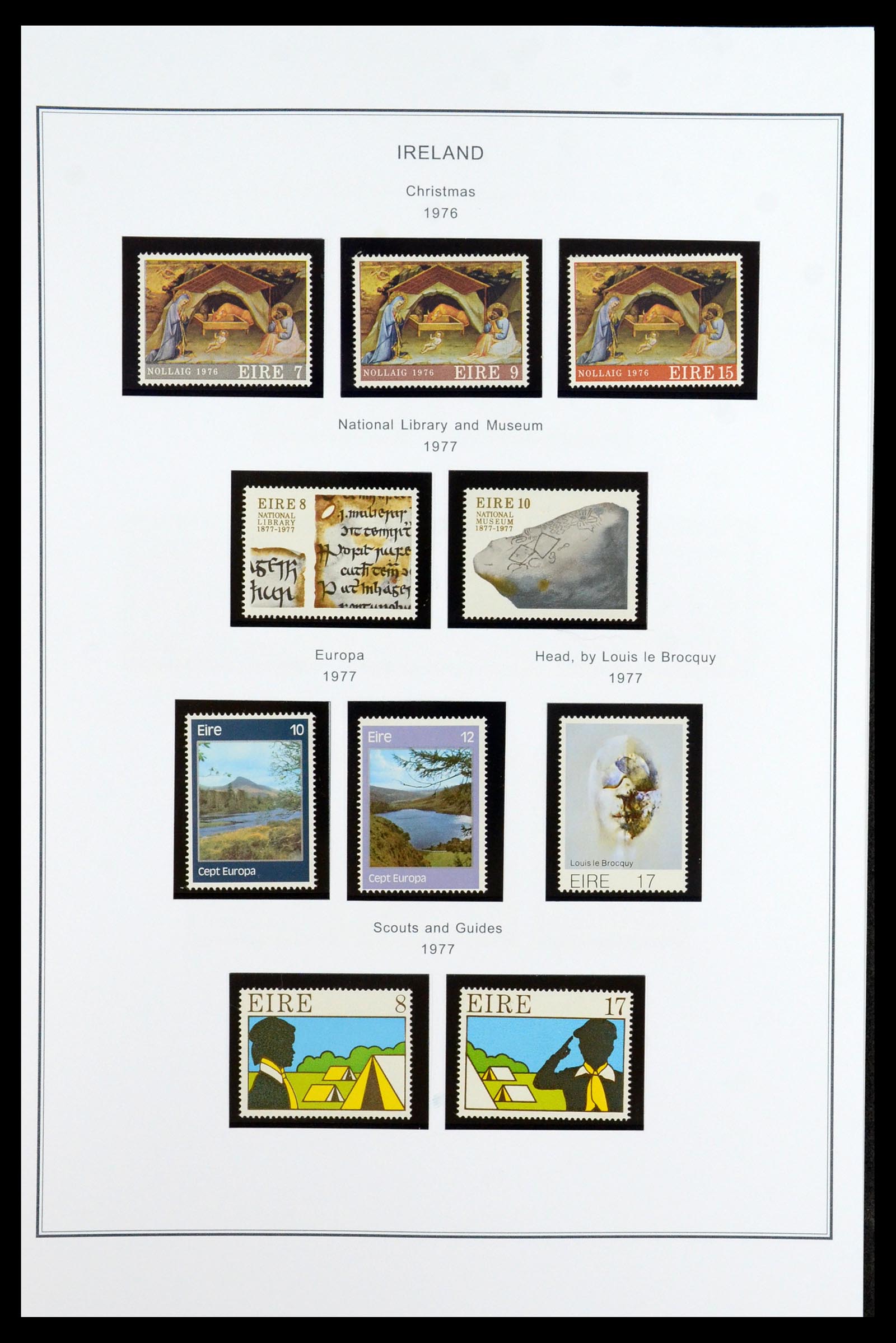 35904 036 - Postzegelverzameling 35904 Ierland 1922-2002.