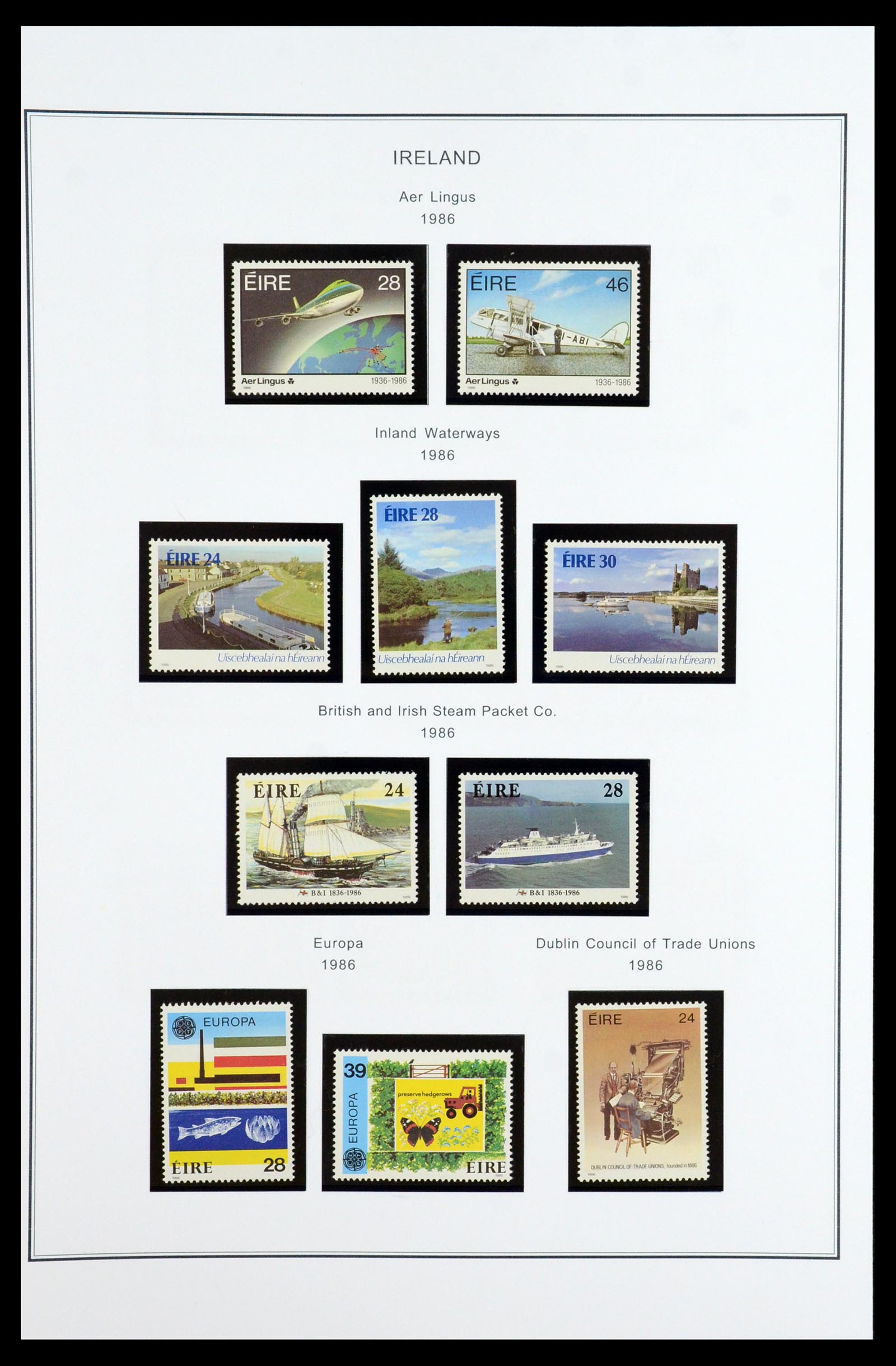 35904 062 - Postzegelverzameling 35904 Ierland 1922-2002.
