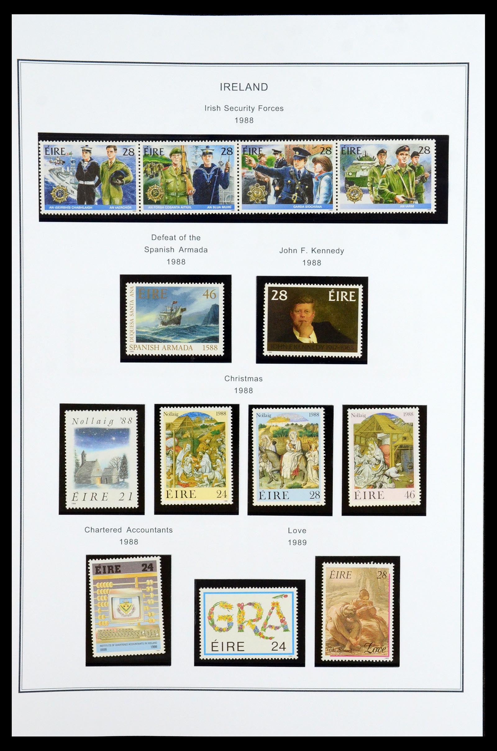 35904 070 - Postzegelverzameling 35904 Ierland 1922-2002.