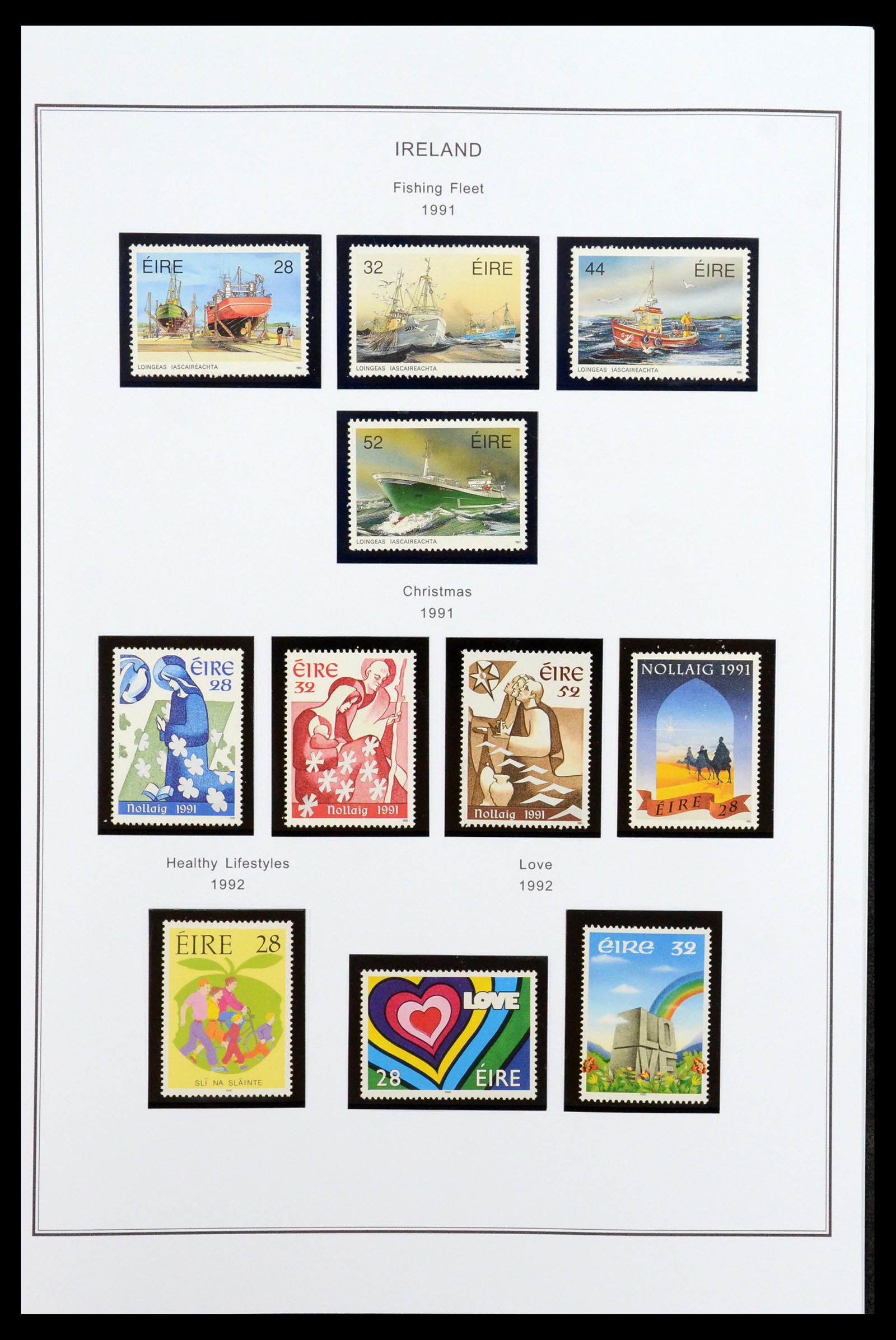 35904 091 - Postzegelverzameling 35904 Ierland 1922-2002.