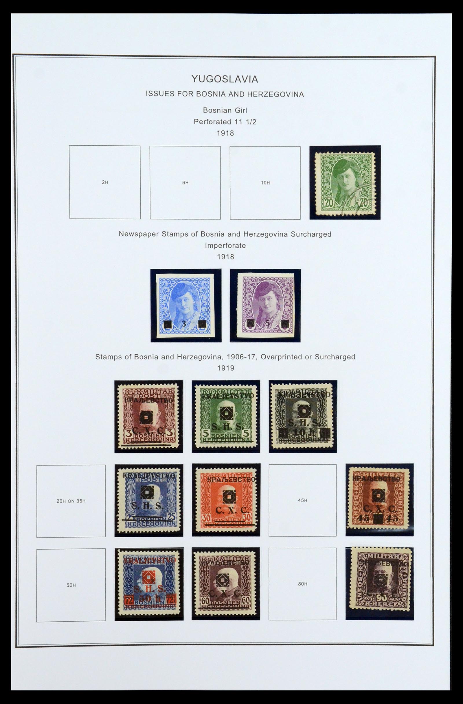 35905 002 - Postzegelverzameling 35905 Joegoslavië 1918-2003.