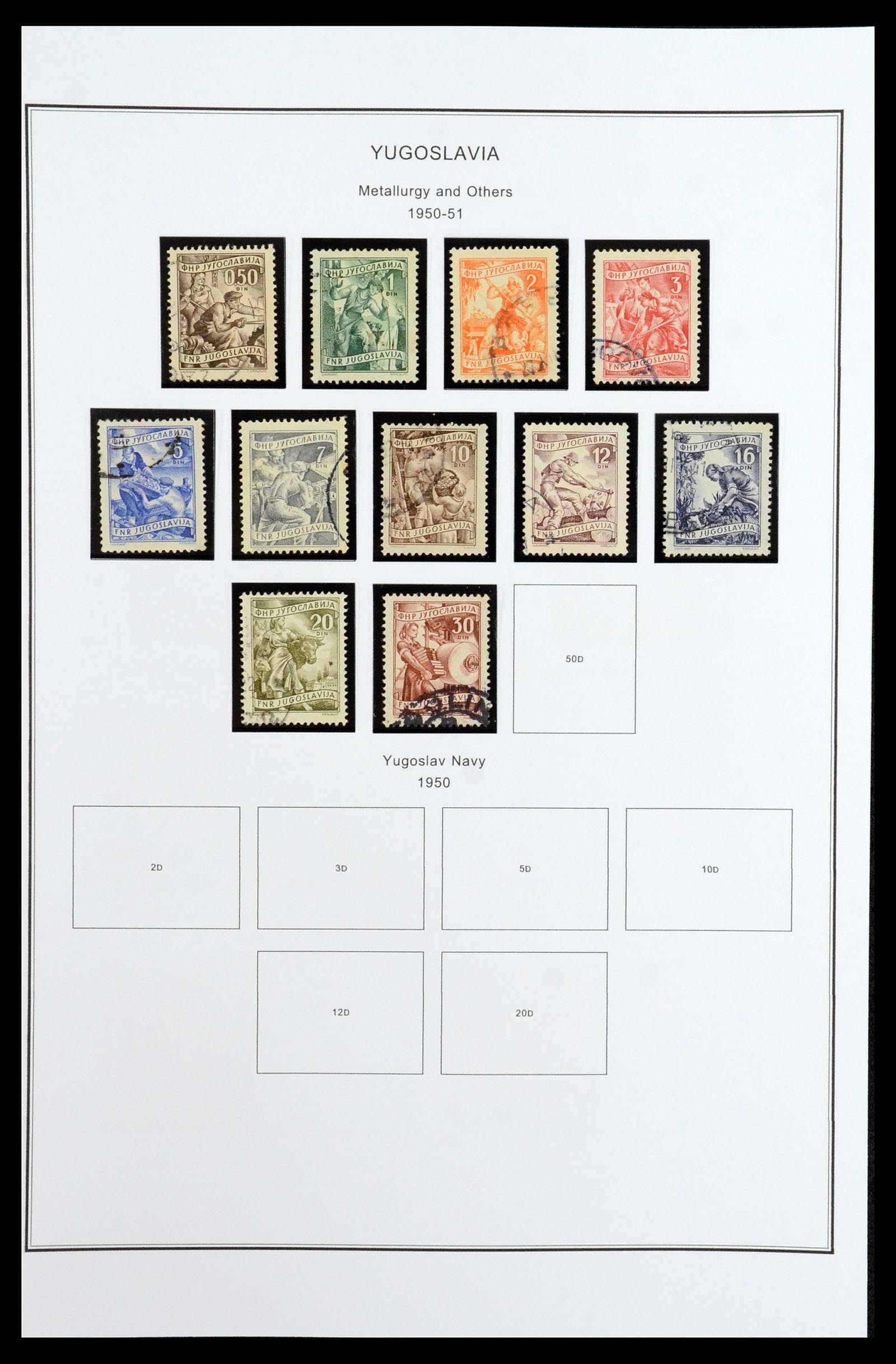 35905 041 - Postzegelverzameling 35905 Joegoslavië 1918-2003.