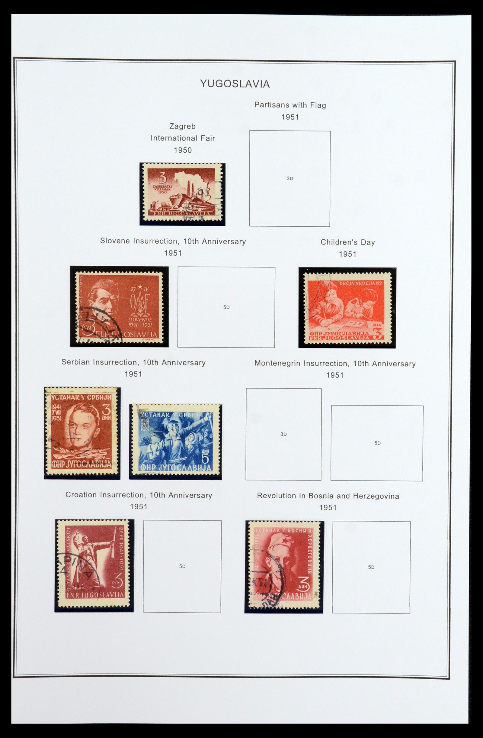 35905 042 - Postzegelverzameling 35905 Joegoslavië 1918-2003.