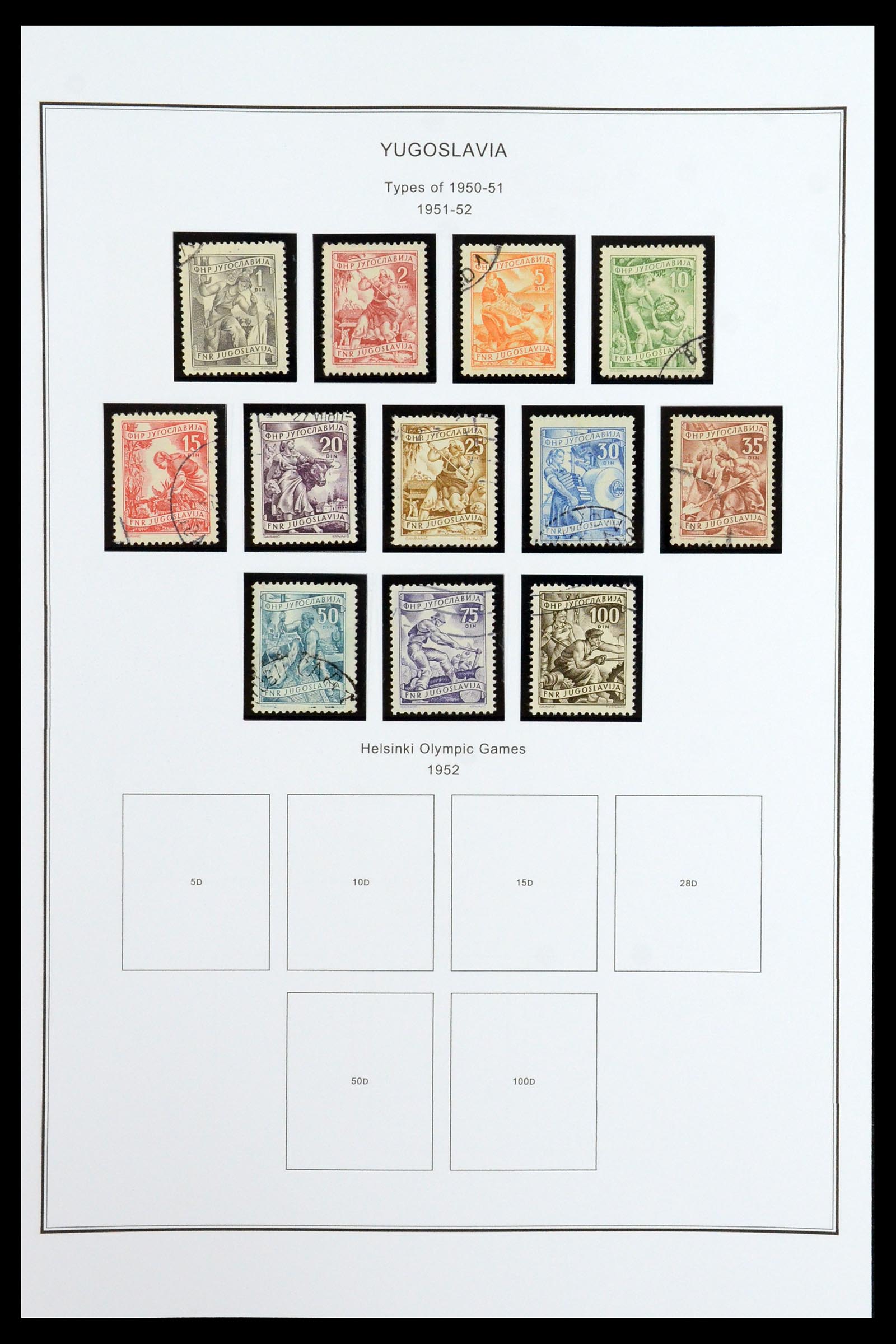 35905 044 - Postzegelverzameling 35905 Joegoslavië 1918-2003.