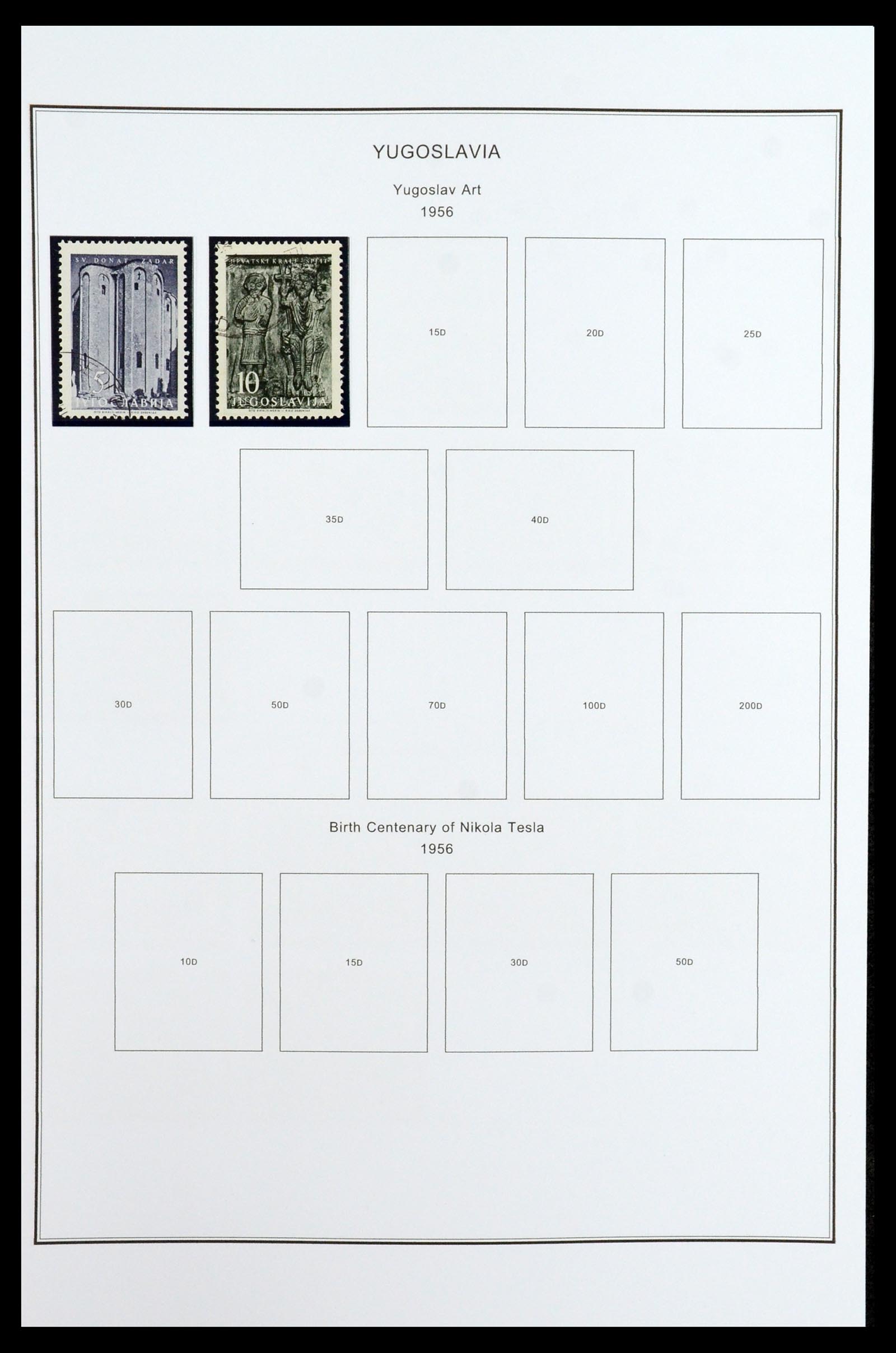 35905 050 - Postzegelverzameling 35905 Joegoslavië 1918-2003.