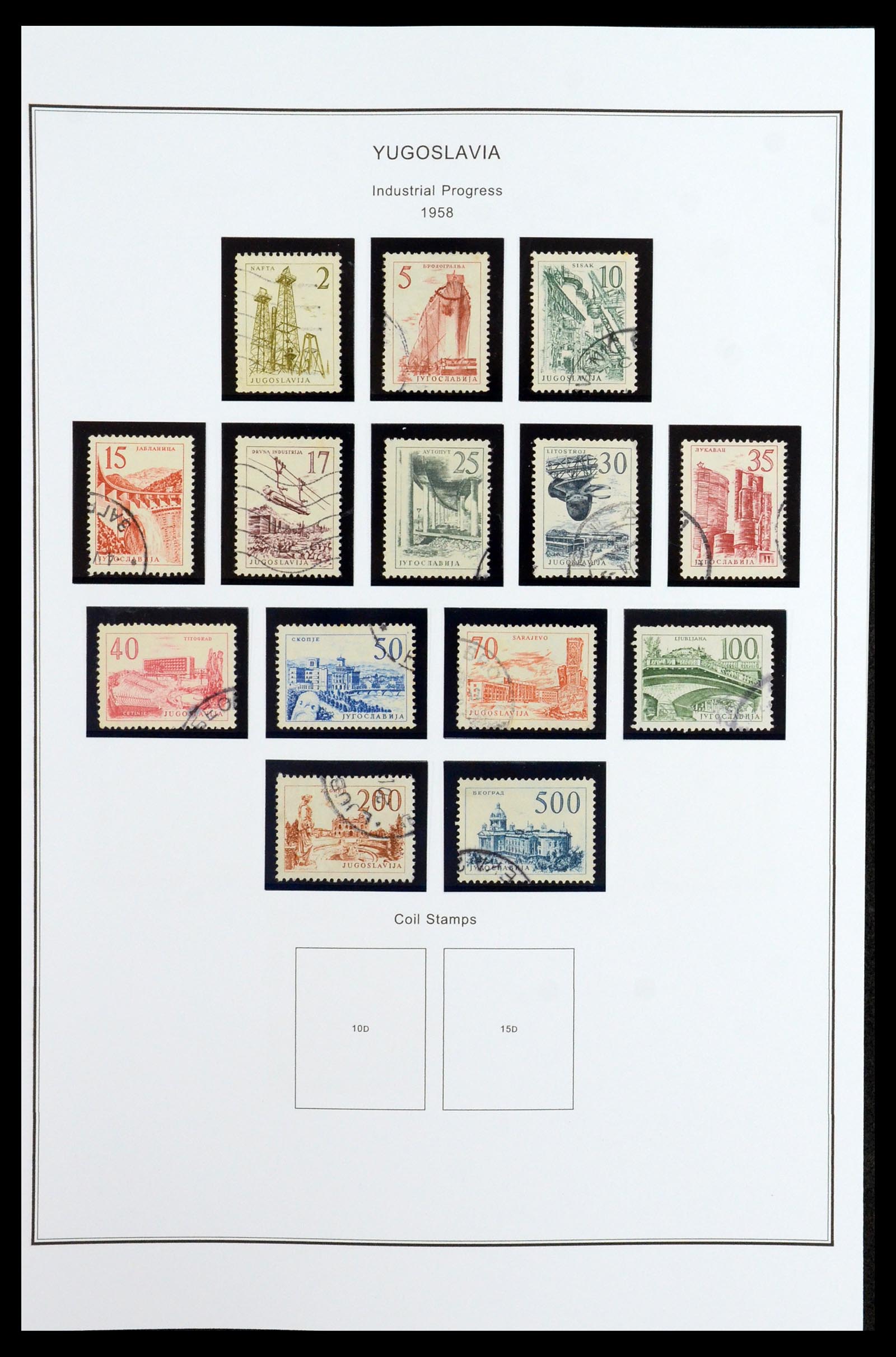35905 055 - Postzegelverzameling 35905 Joegoslavië 1918-2003.