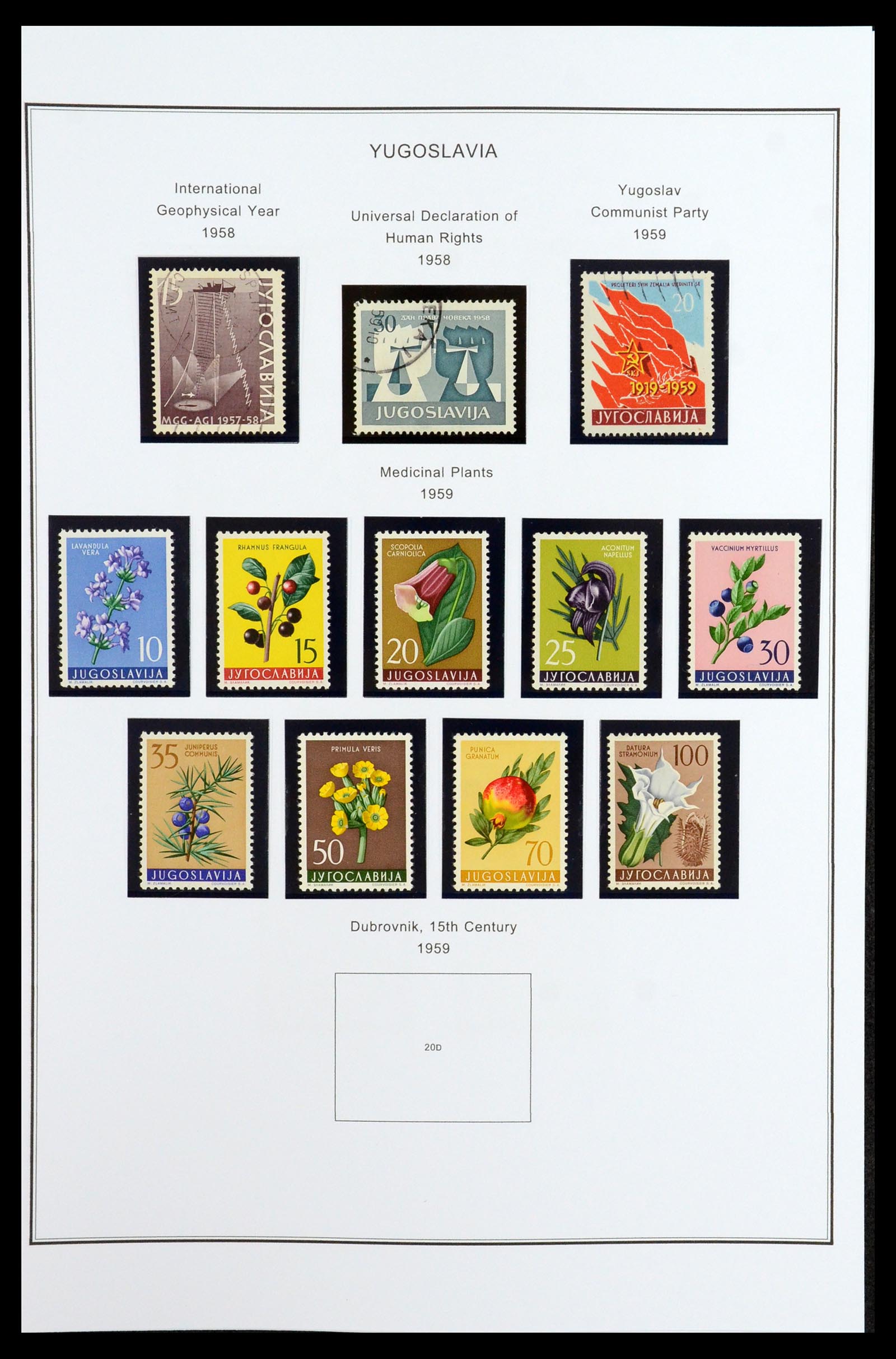 35905 057 - Postzegelverzameling 35905 Joegoslavië 1918-2003.
