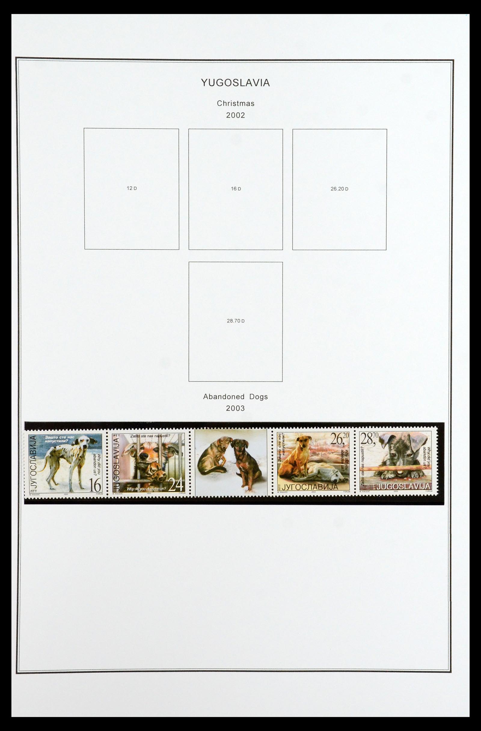 35905 243 - Postzegelverzameling 35905 Joegoslavië 1918-2003.
