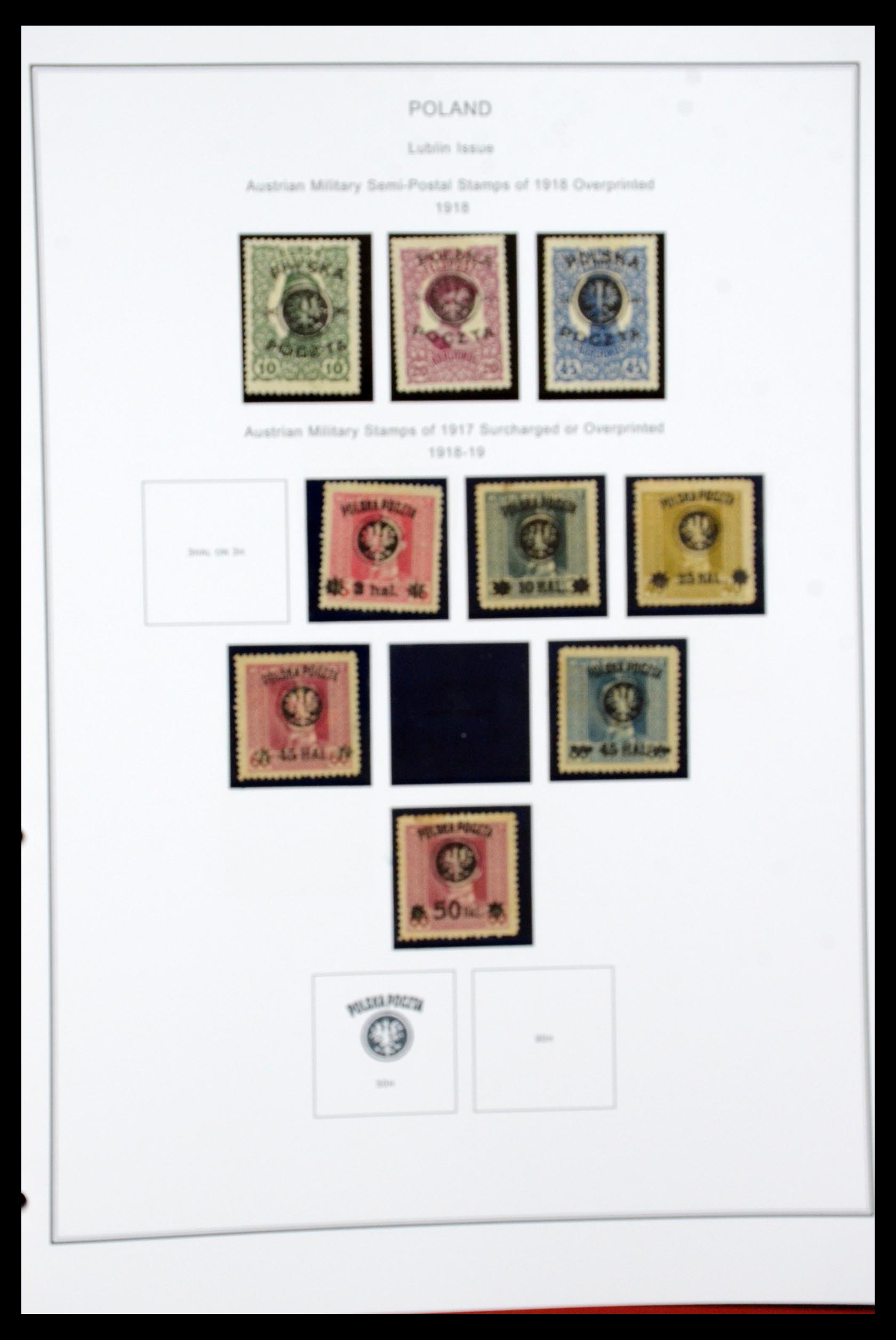 35906 002 - Postzegelverzameling 35906 Polen 1918-1995.
