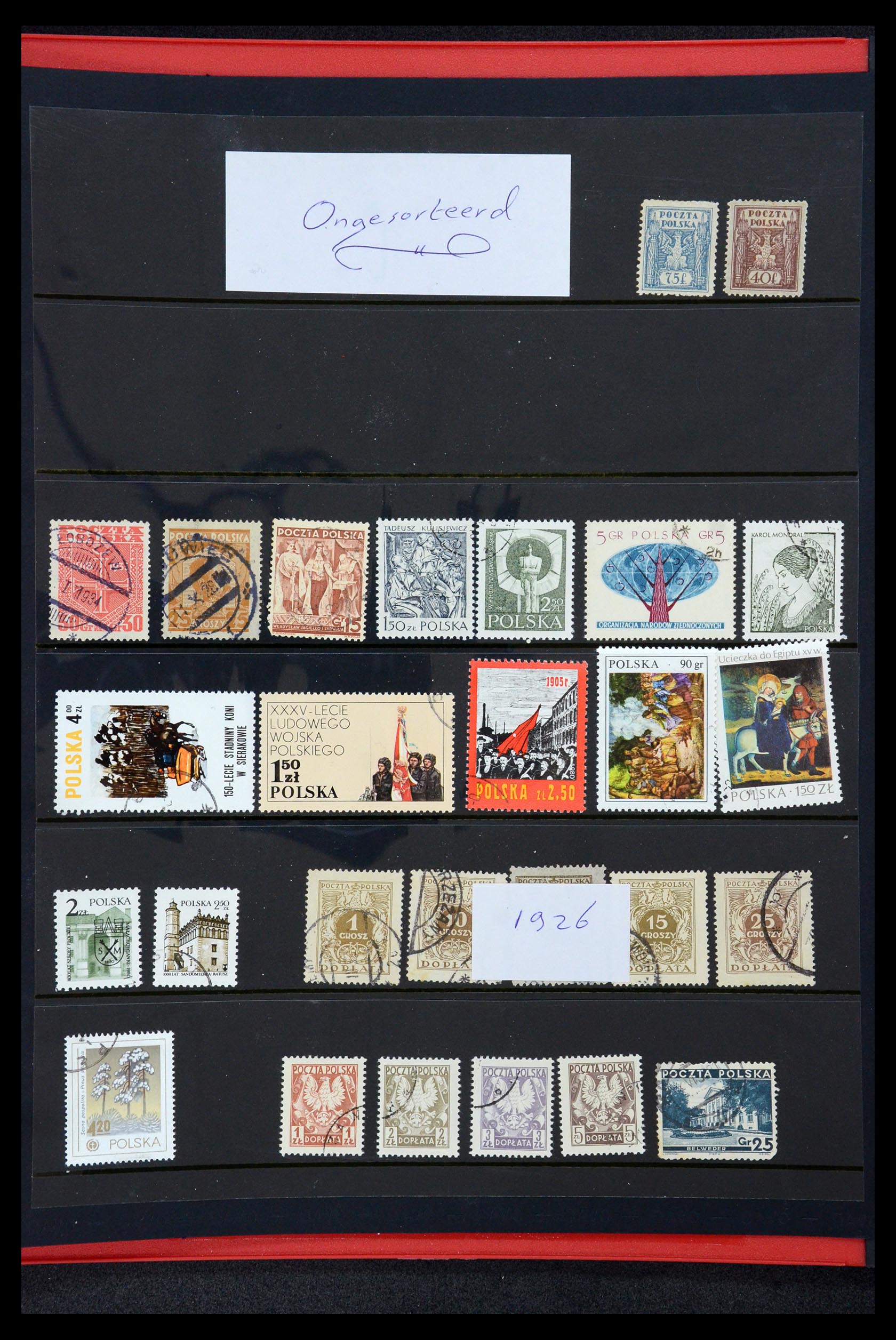 35906 058 - Postzegelverzameling 35906 Polen 1918-1995.