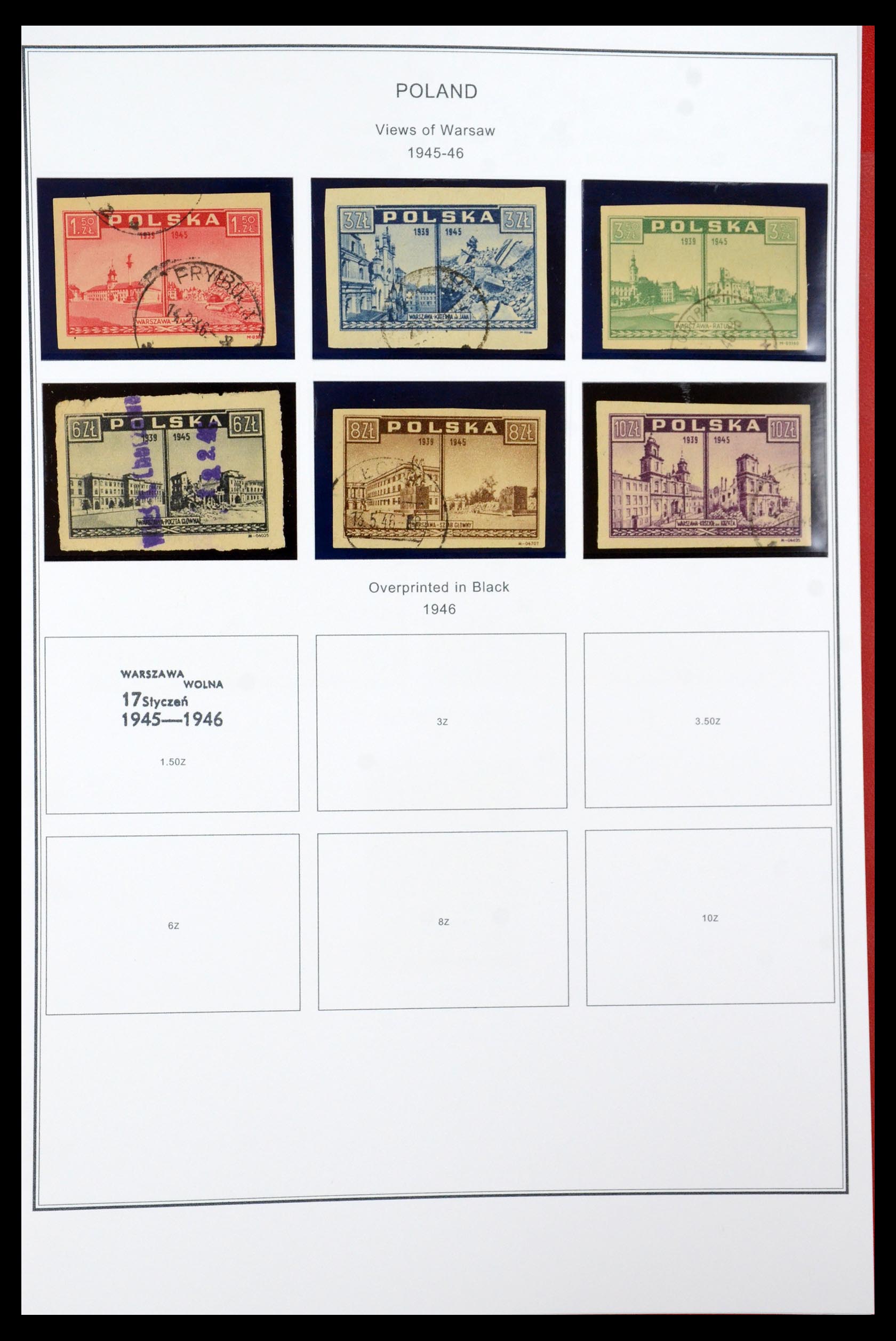 35906 062 - Postzegelverzameling 35906 Polen 1918-1995.