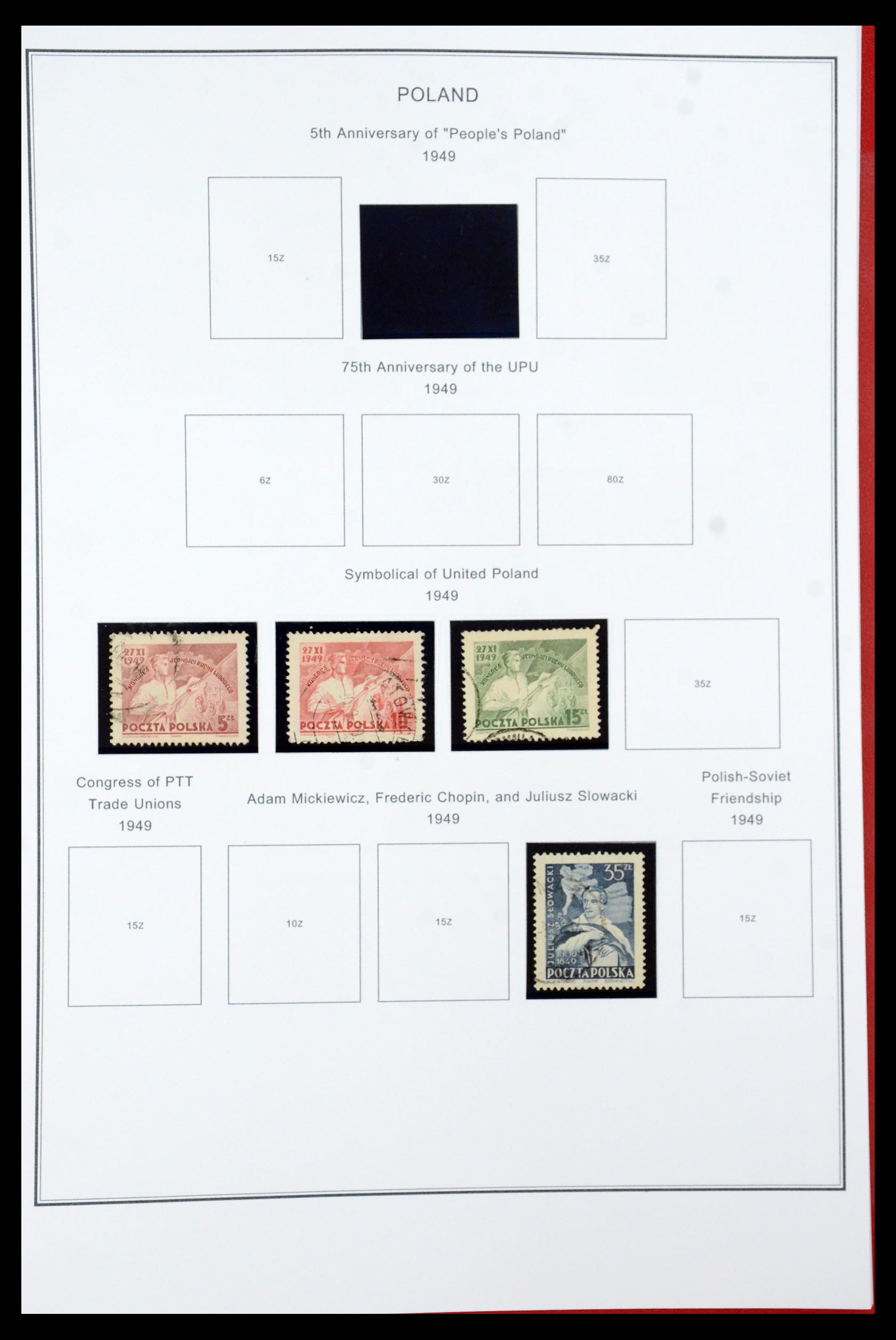 35906 068 - Postzegelverzameling 35906 Polen 1918-1995.