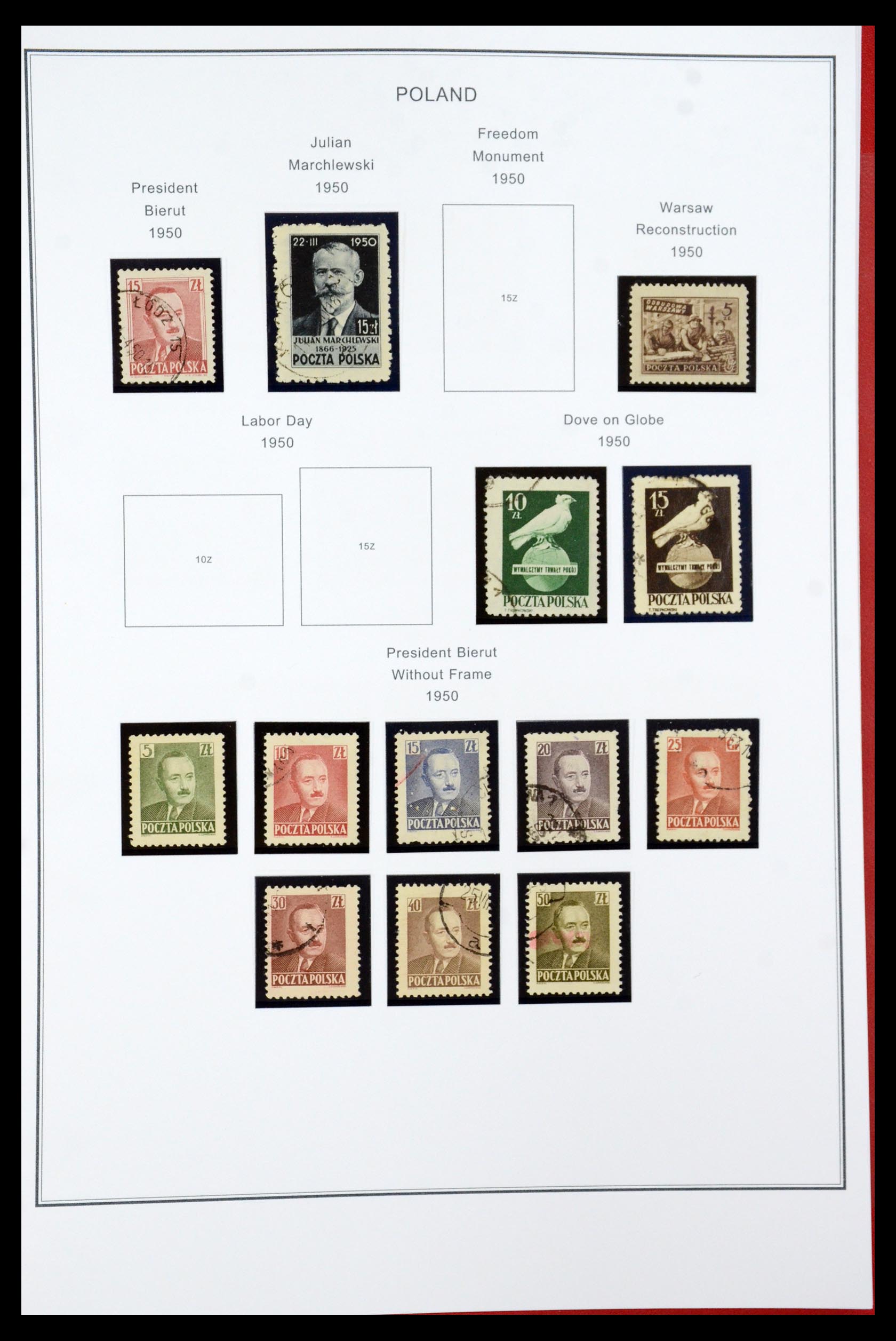 35906 069 - Postzegelverzameling 35906 Polen 1918-1995.