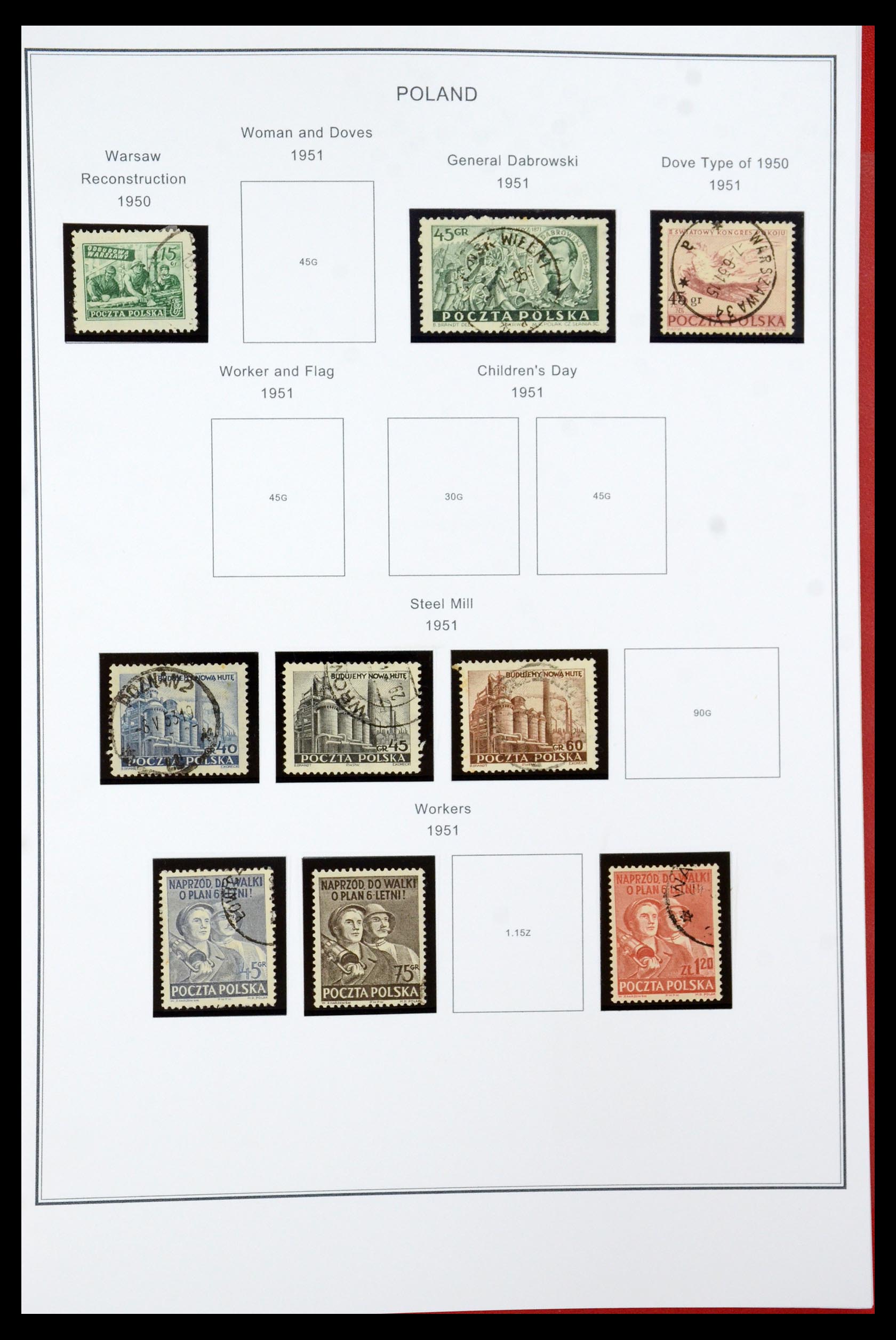 35906 071 - Postzegelverzameling 35906 Polen 1918-1995.