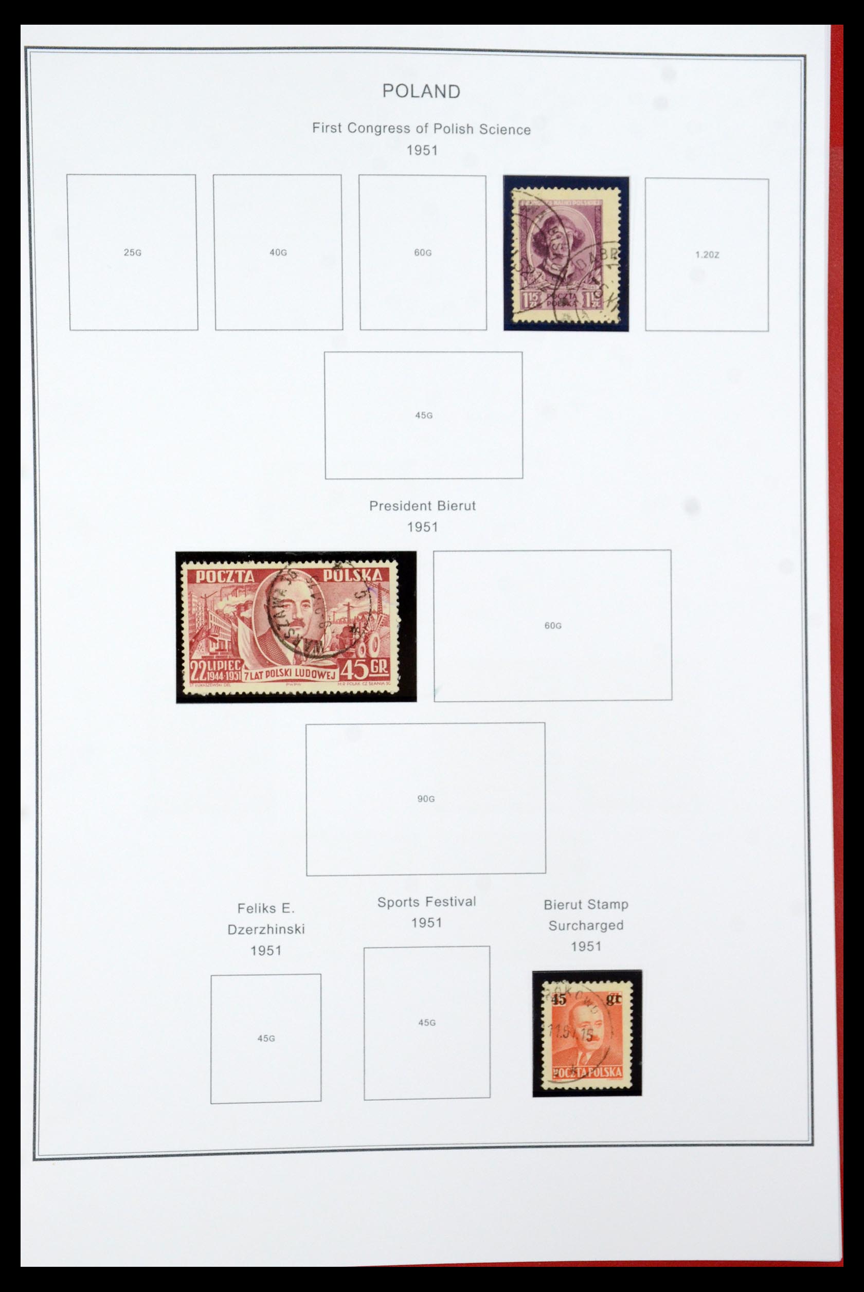 35906 072 - Postzegelverzameling 35906 Polen 1918-1995.
