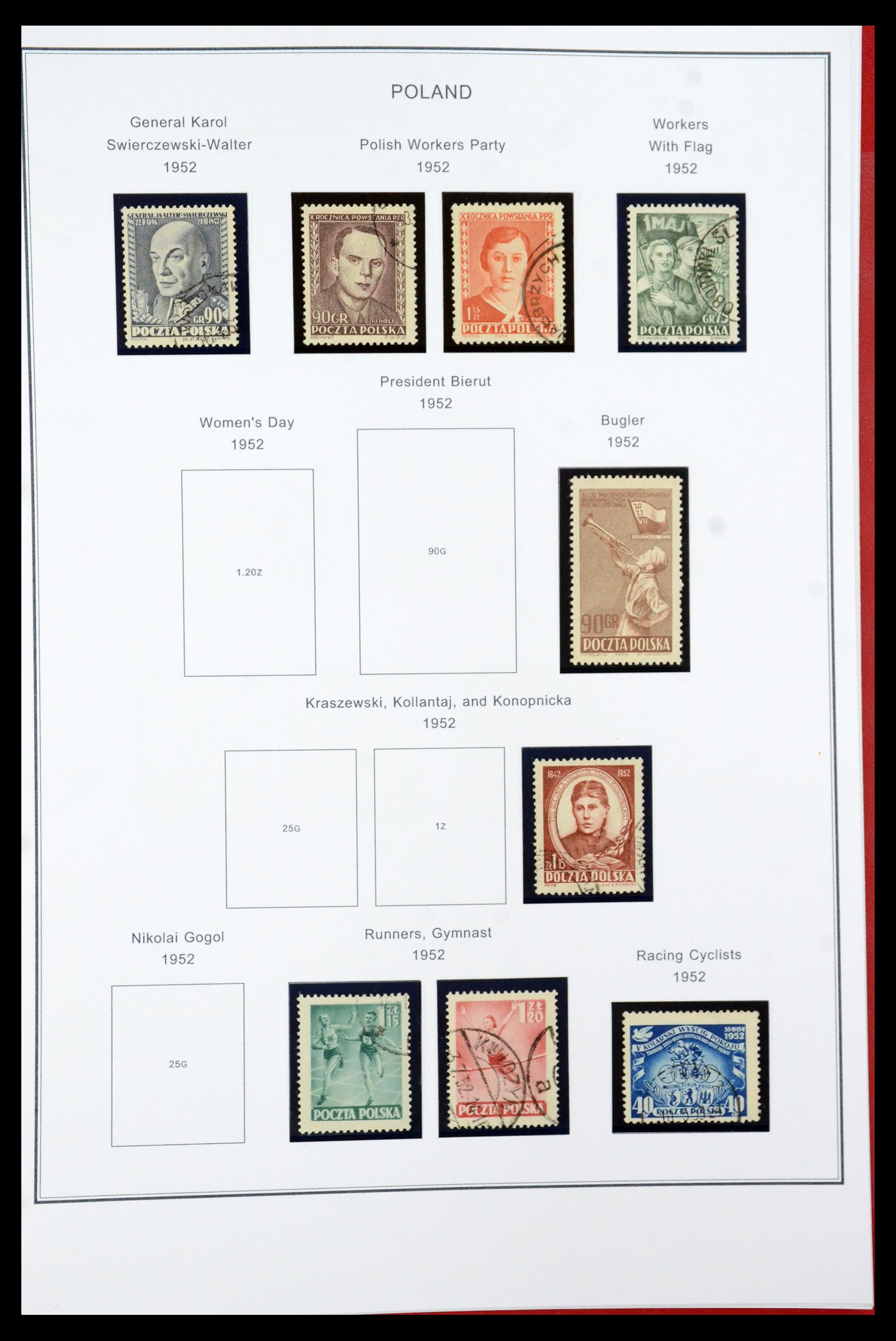 35906 074 - Postzegelverzameling 35906 Polen 1918-1995.