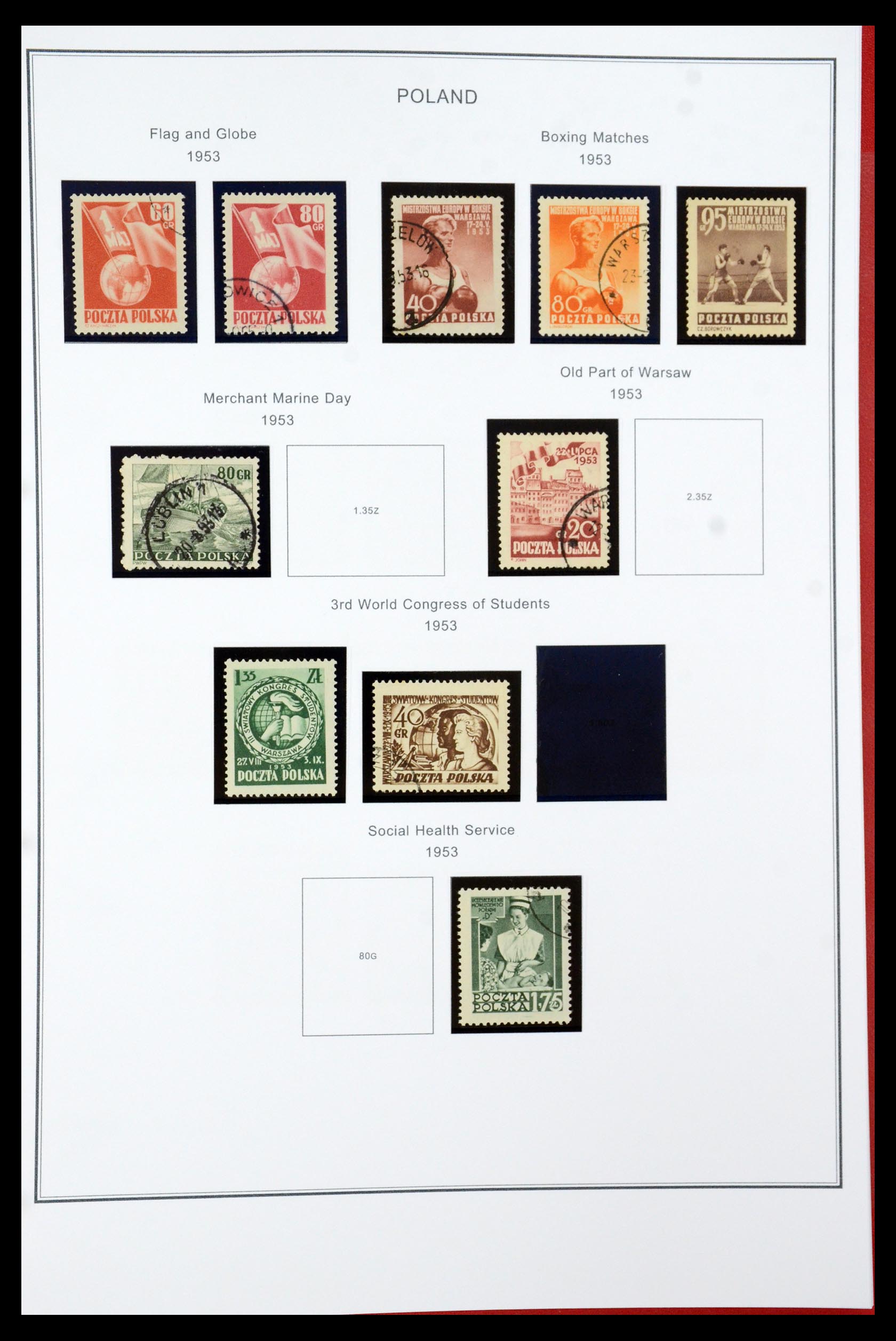 35906 077 - Postzegelverzameling 35906 Polen 1918-1995.
