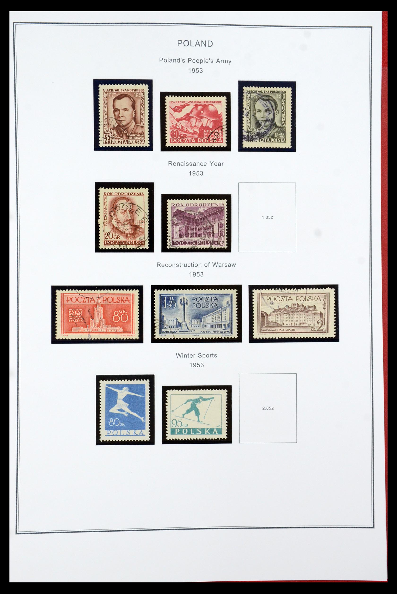 35906 078 - Postzegelverzameling 35906 Polen 1918-1995.